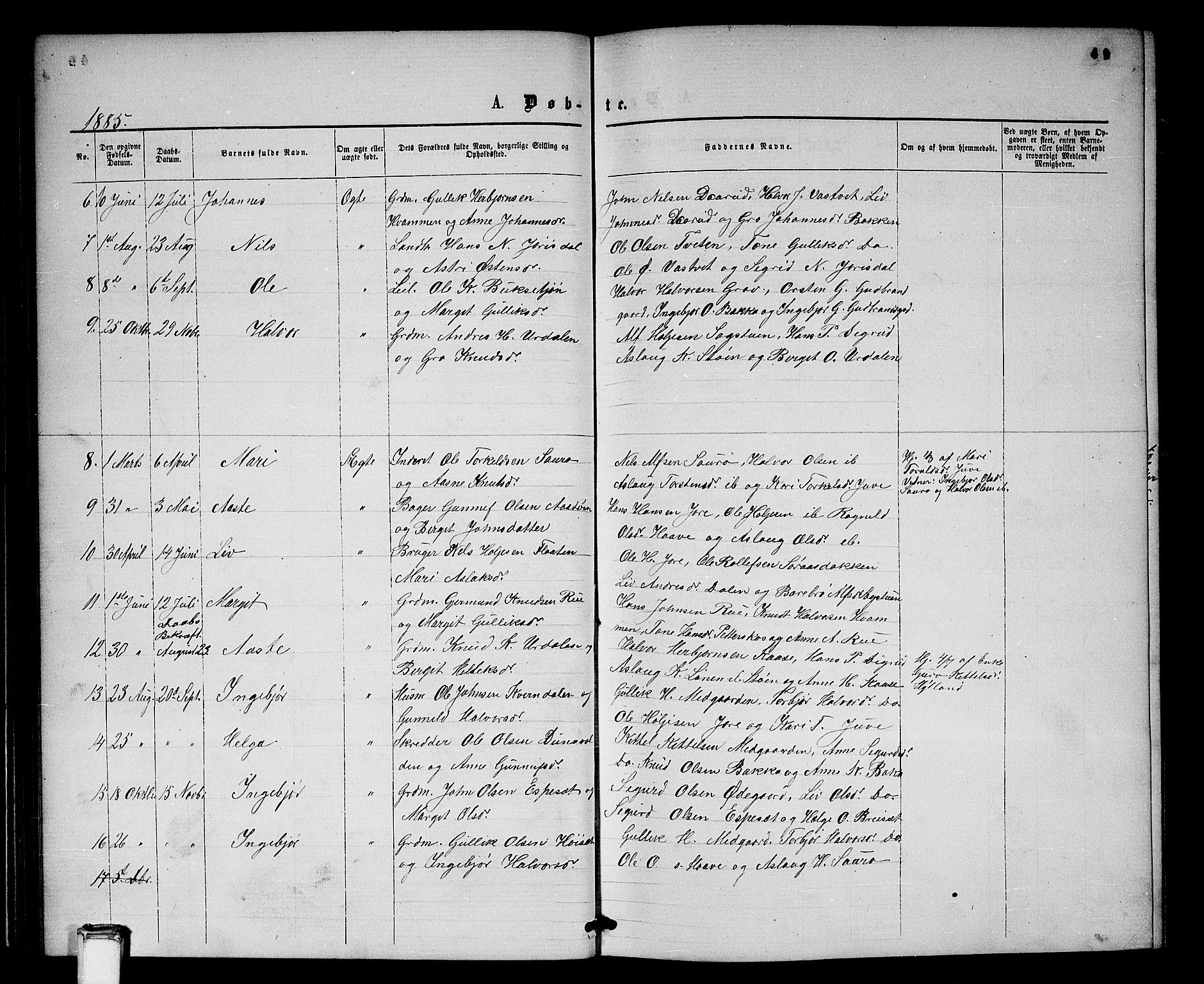 Gransherad kirkebøker, SAKO/A-267/G/Gb/L0002: Parish register (copy) no. II 2, 1860-1886, p. 49