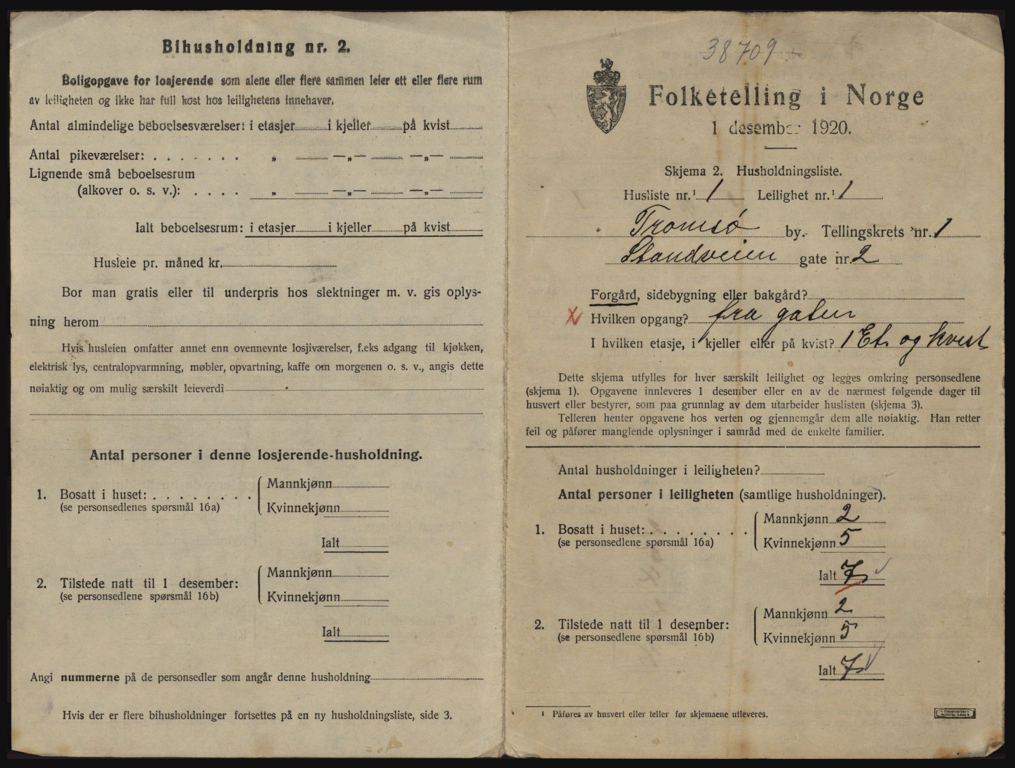 SATØ, 1920 census for Tromsø, 1920, p. 2403