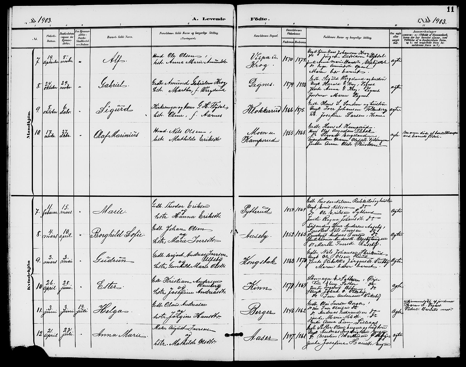 Rødenes prestekontor Kirkebøker, AV/SAO-A-2005/G/Ga/L0002: Parish register (copy) no. I 2, 1901-1910, p. 11