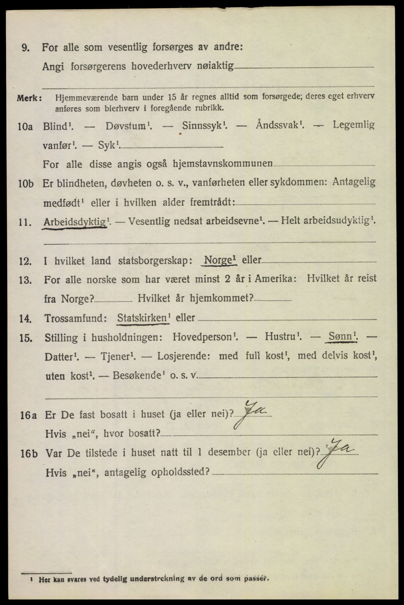 SAH, 1920 census for Tolga, 1920, p. 6880