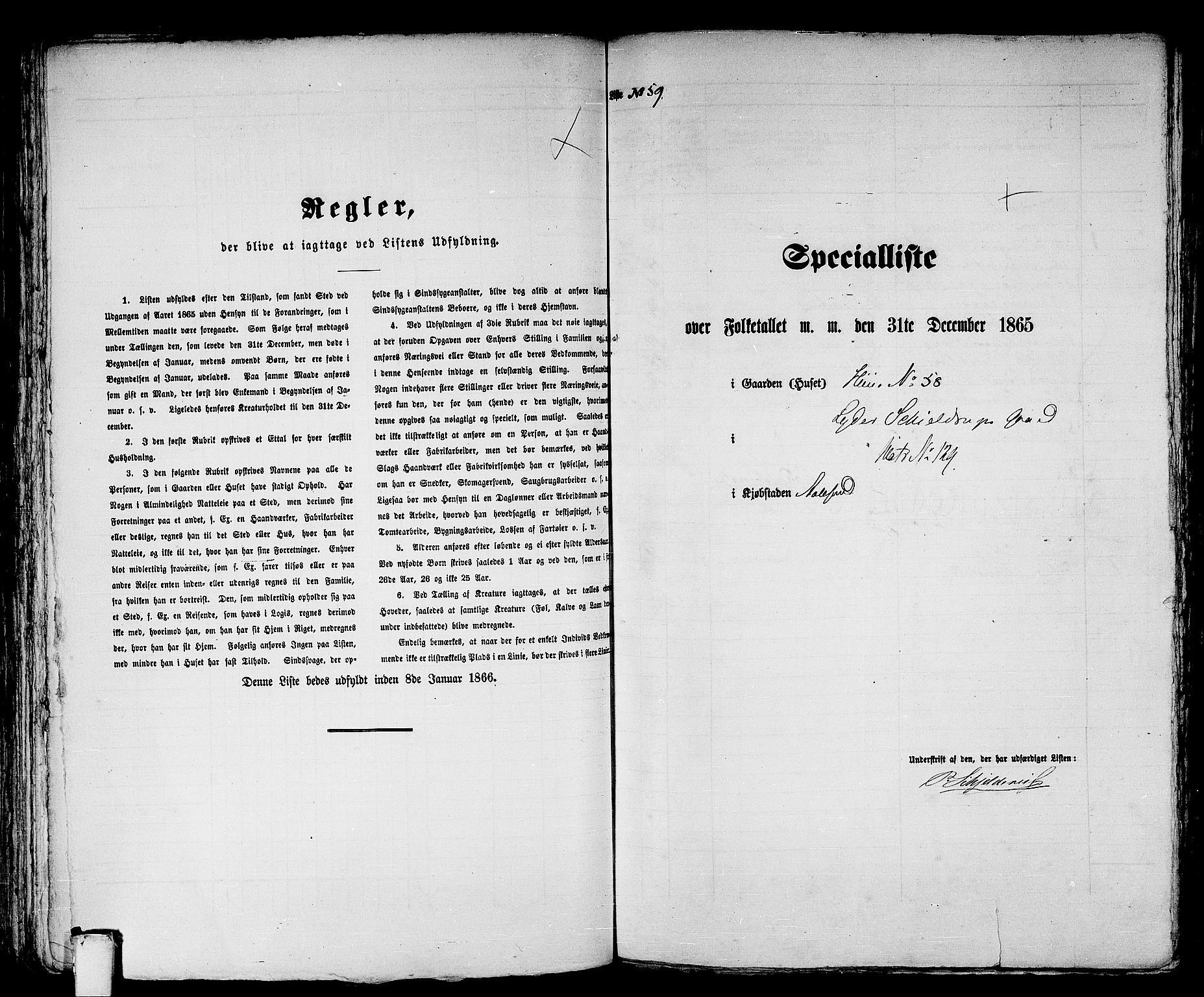 RA, 1865 census for Ålesund, 1865, p. 126