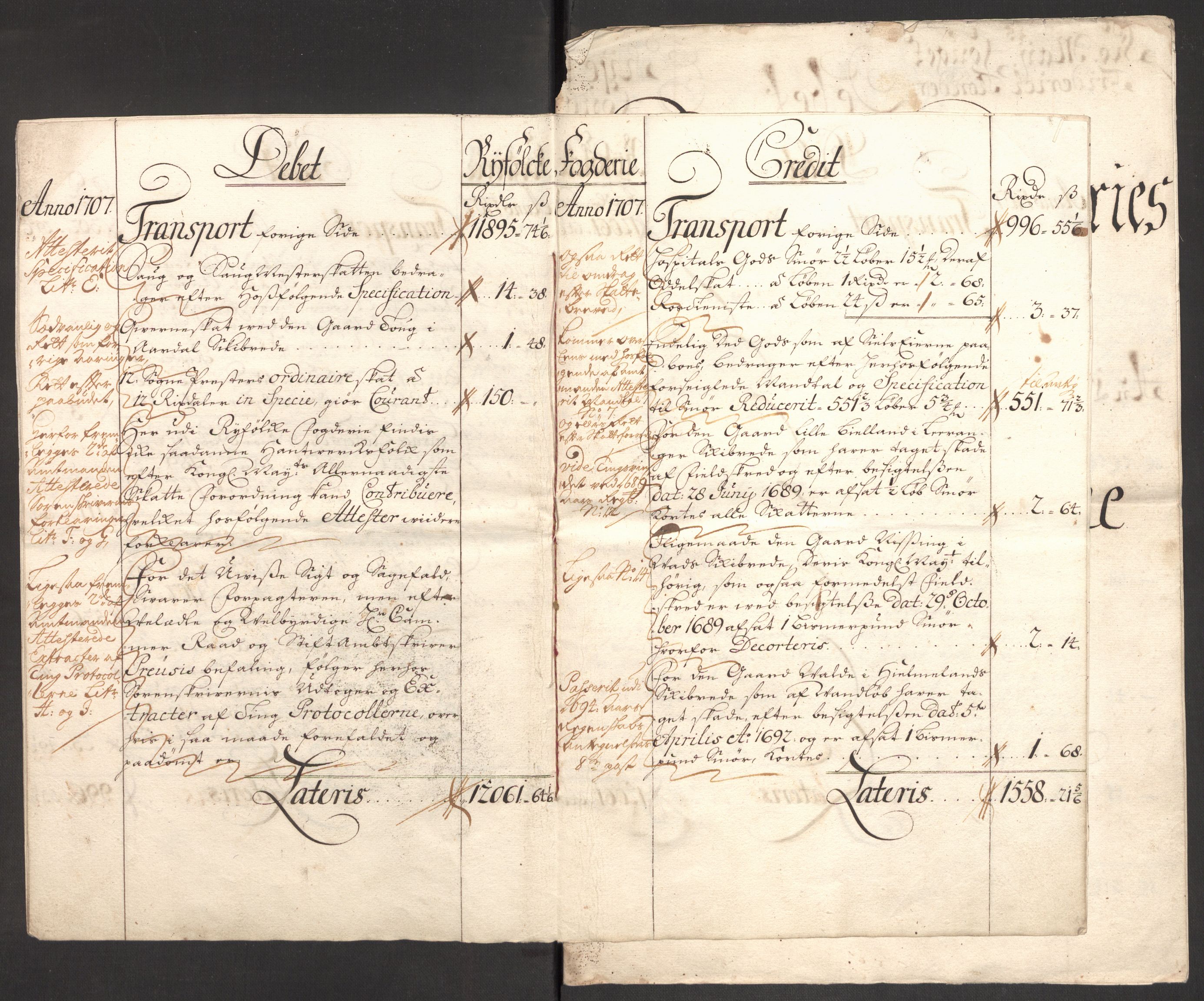 Rentekammeret inntil 1814, Reviderte regnskaper, Fogderegnskap, AV/RA-EA-4092/R47/L2861: Fogderegnskap Ryfylke, 1706-1709, p. 88