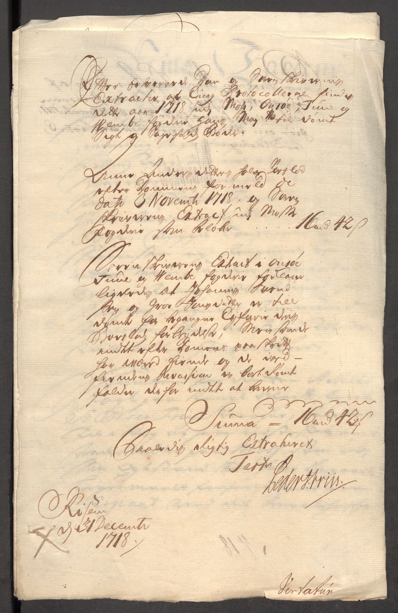 Rentekammeret inntil 1814, Reviderte regnskaper, Fogderegnskap, AV/RA-EA-4092/R04/L0143: Fogderegnskap Moss, Onsøy, Tune, Veme og Åbygge, 1718, p. 114