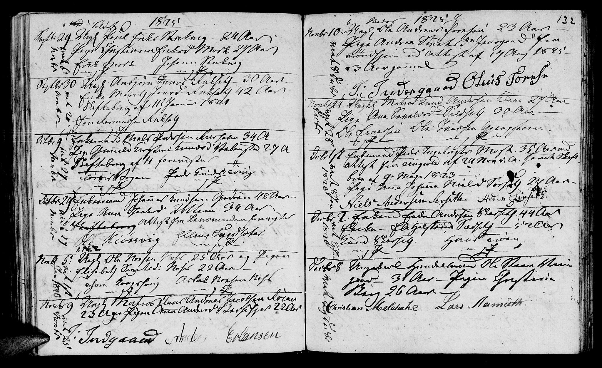 Ministerialprotokoller, klokkerbøker og fødselsregistre - Møre og Romsdal, SAT/A-1454/568/L0795: Parish register (official) no. 568A04, 1802-1845, p. 132