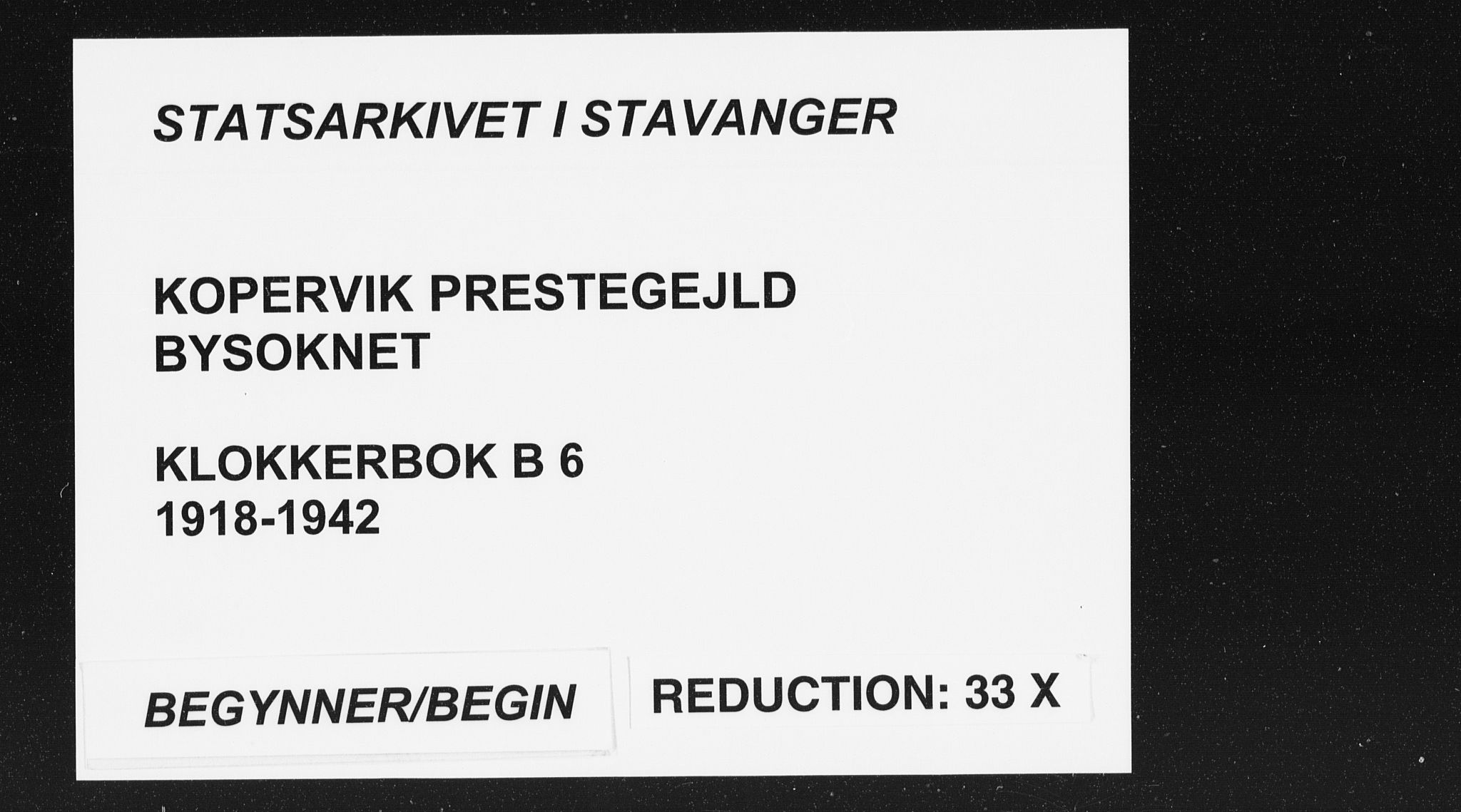 Kopervik sokneprestkontor, SAST/A-101850/H/Ha/Hab/L0006: Parish register (copy) no. B 6, 1918-1942