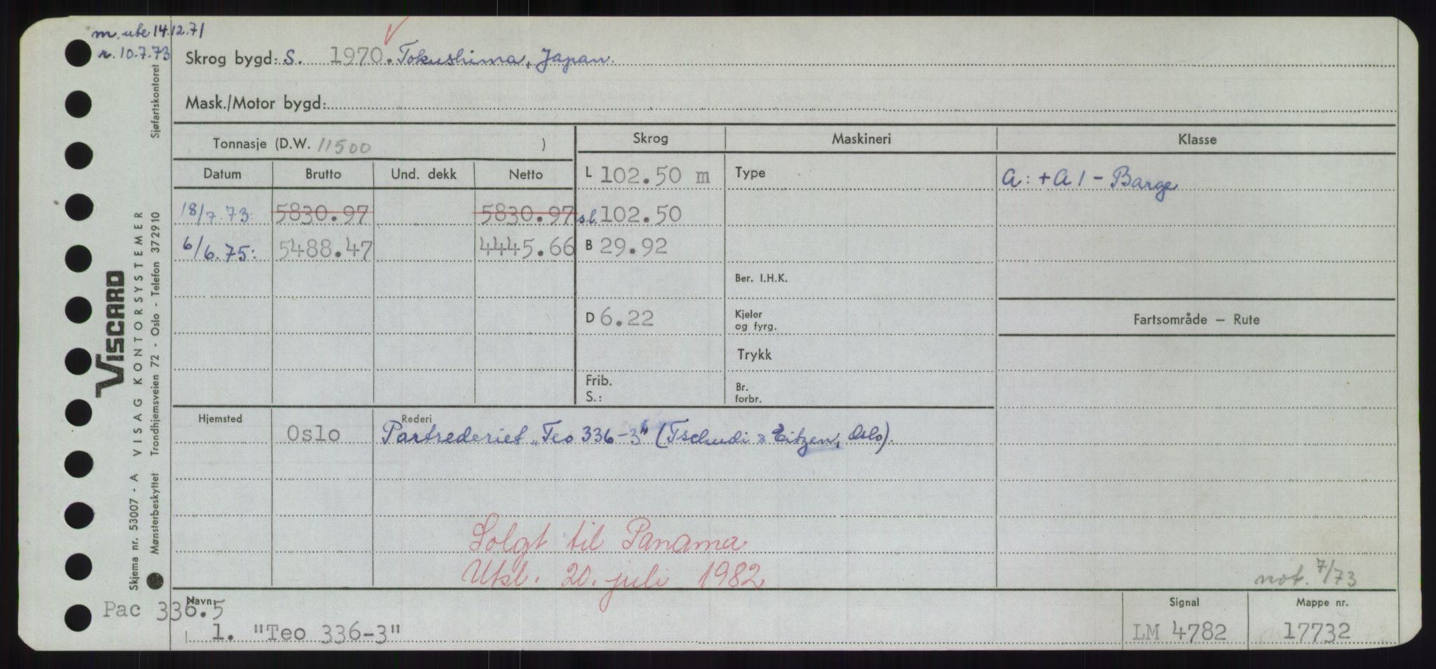 Sjøfartsdirektoratet med forløpere, Skipsmålingen, AV/RA-S-1627/H/Hd/L0038: Fartøy, T-Th, p. 449