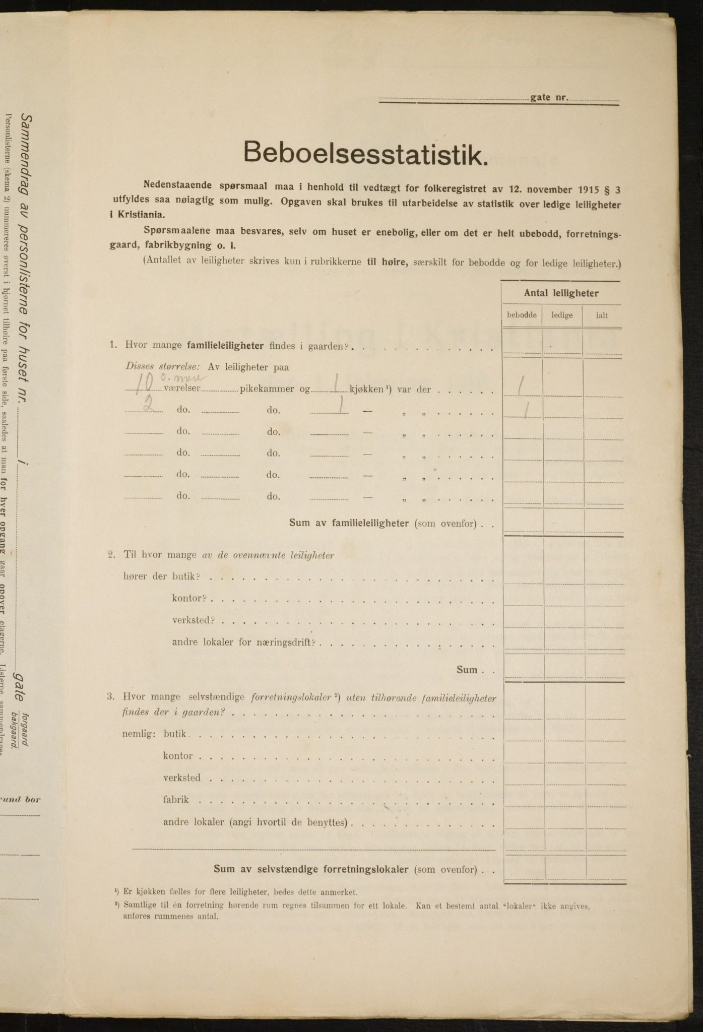 OBA, Municipal Census 1916 for Kristiania, 1916, p. 67243