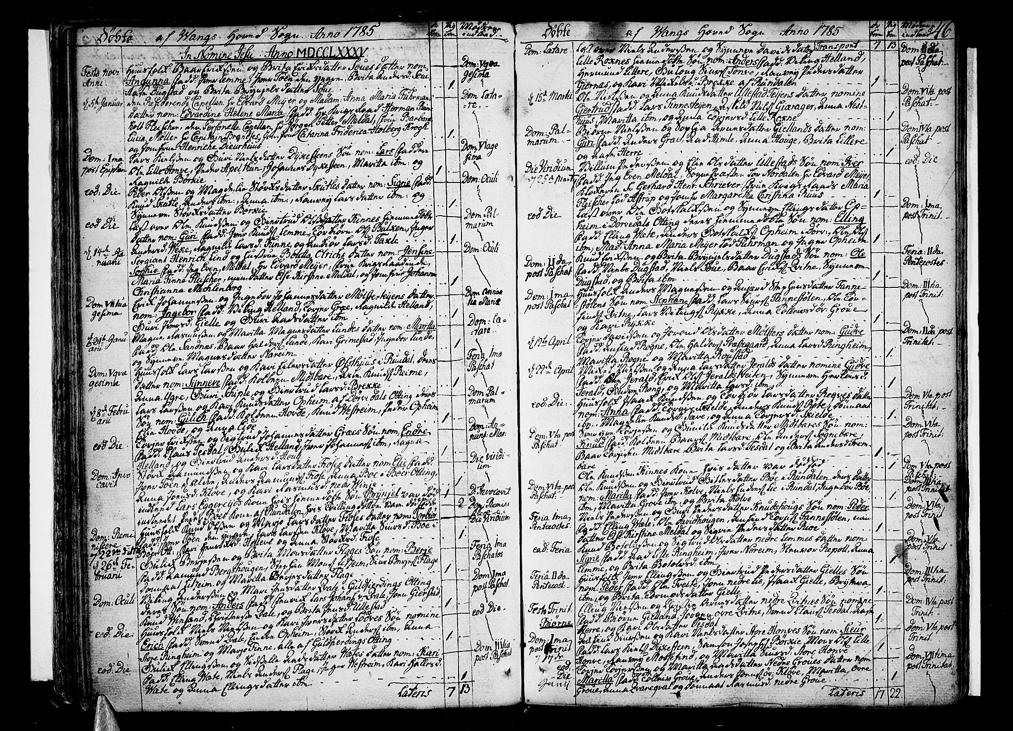 Voss sokneprestembete, SAB/A-79001/H/Haa: Parish register (official) no. A 9, 1780-1810, p. 46