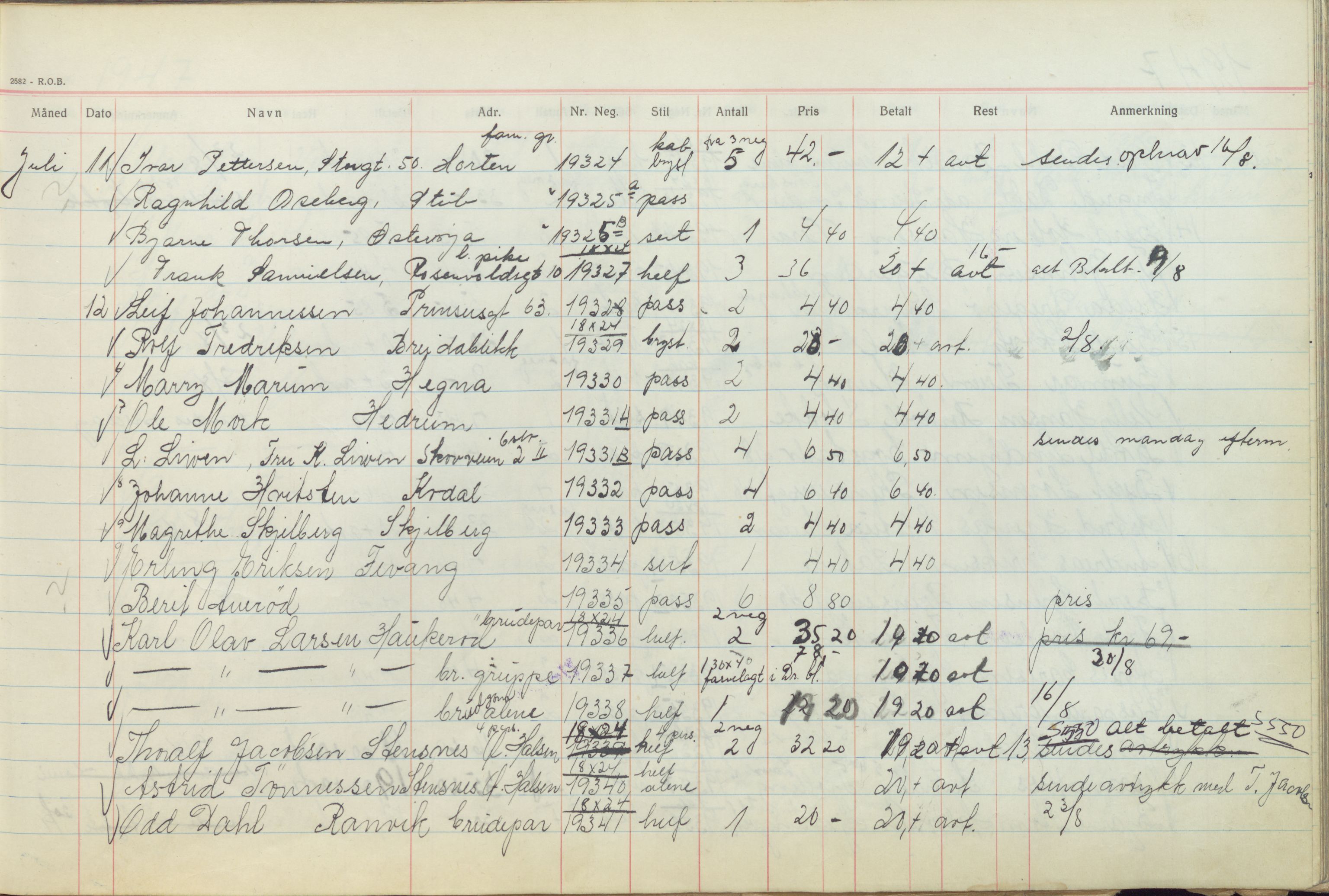 Pa 1494 - Jørgensen, Antonius. Fotograf, VEMU/A-2760/F/Fb, 1927-1984, p. 1170