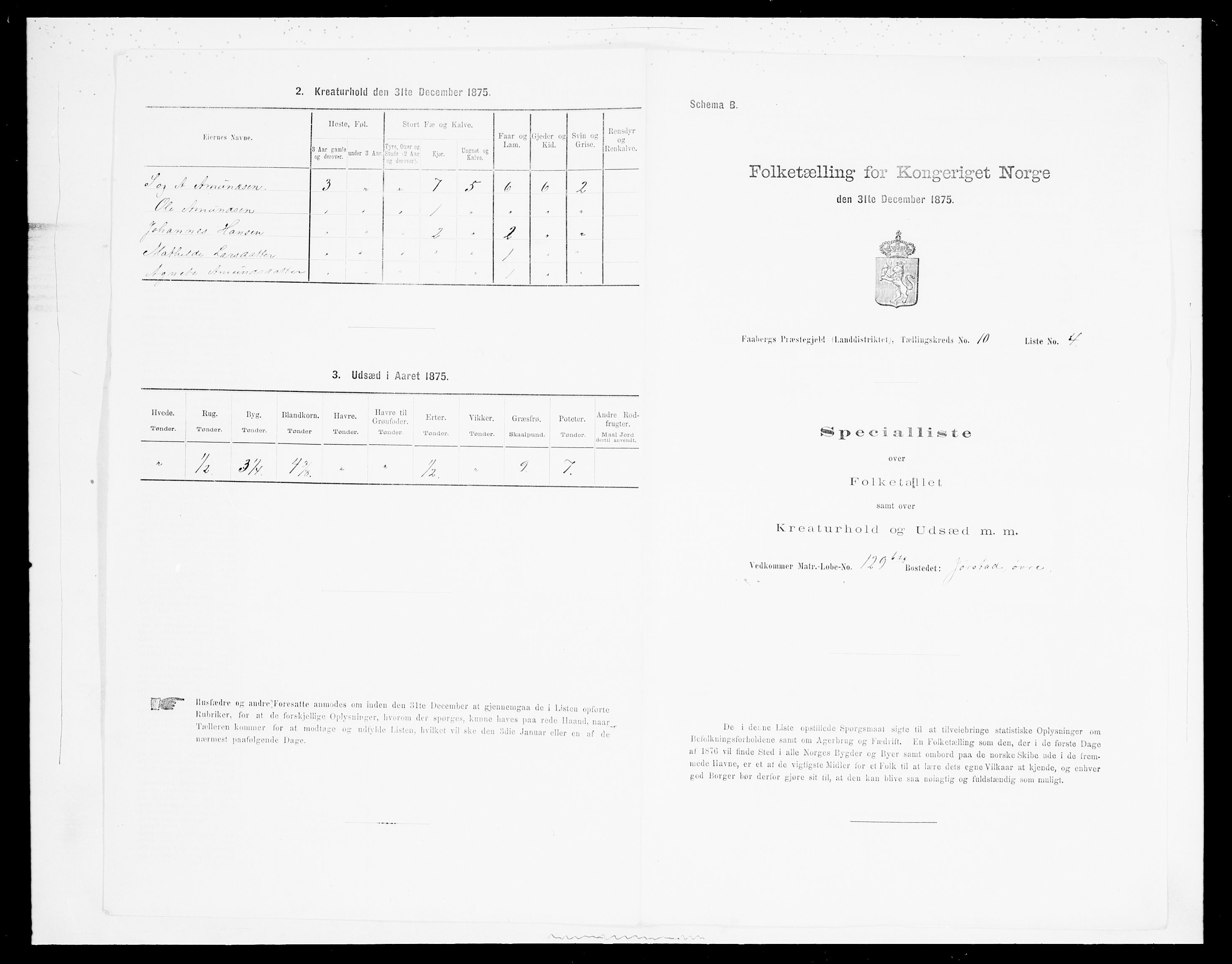 SAH, 1875 census for 0524L Fåberg/Fåberg og Lillehammer, 1875, p. 1217