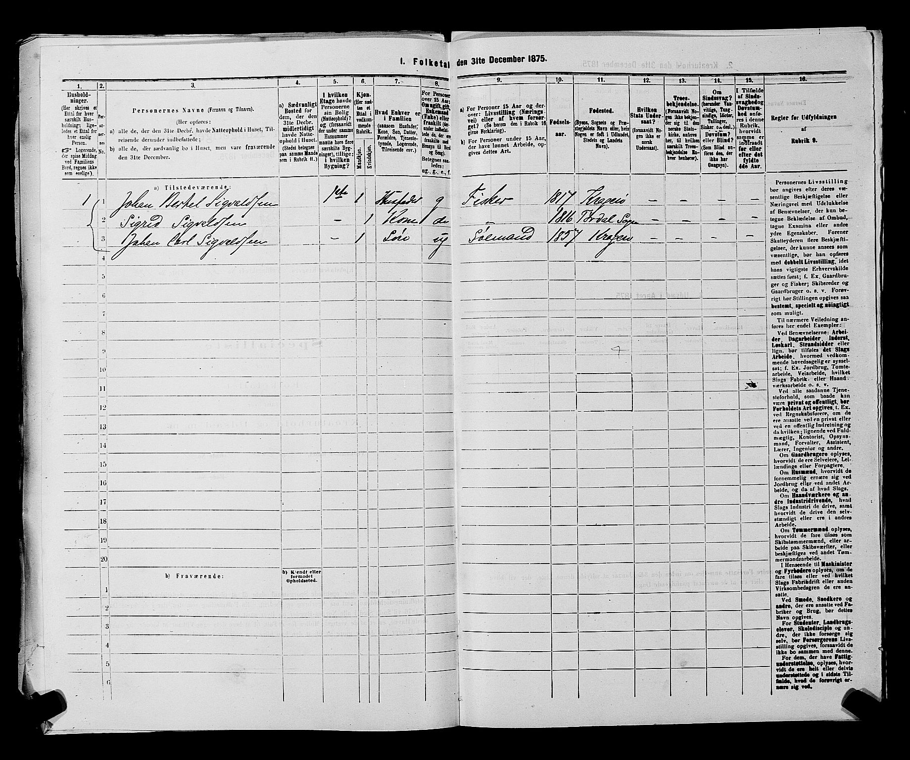 SAKO, 1875 census for 0801P Kragerø, 1875, p. 780