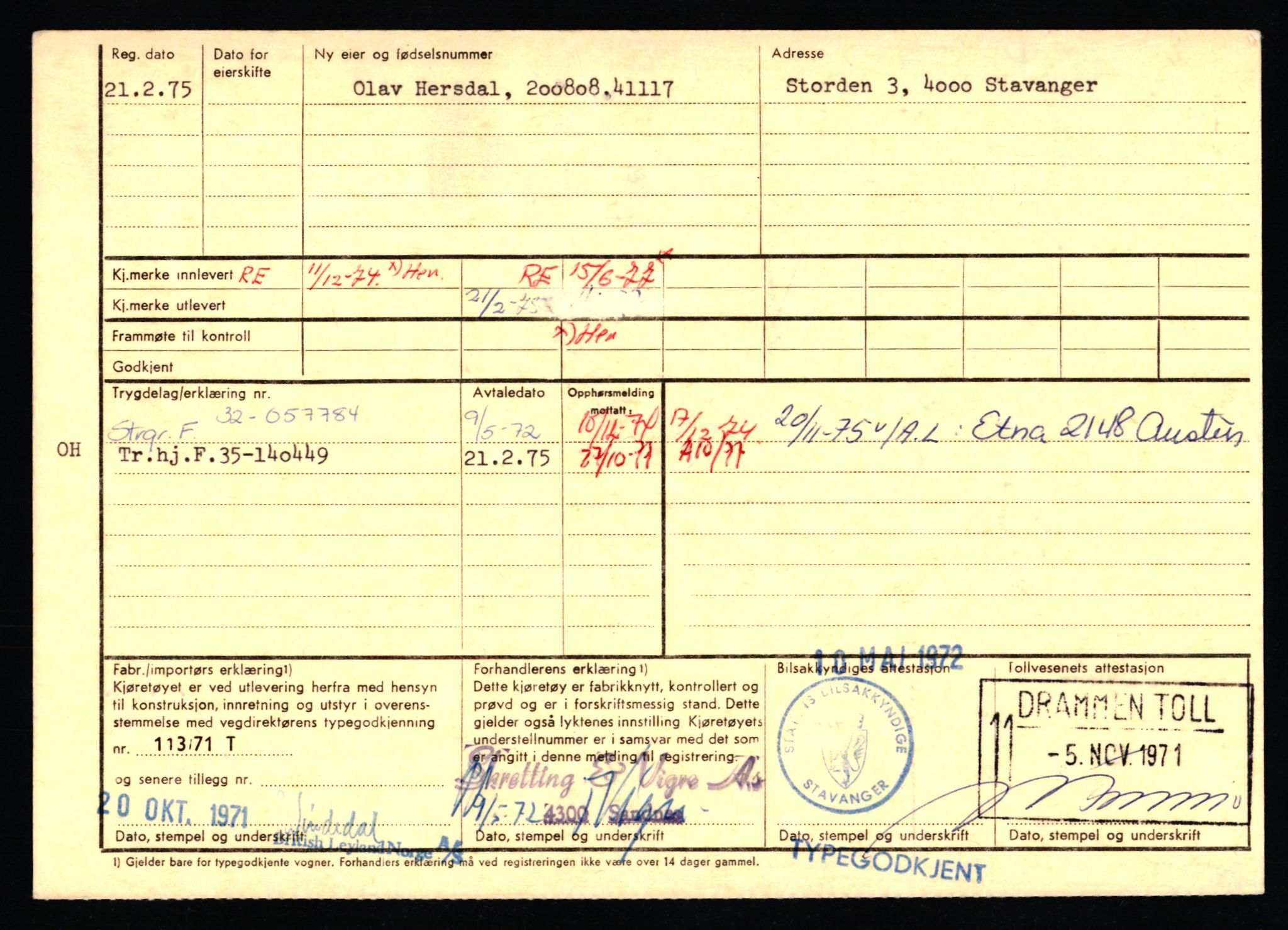 Stavanger trafikkstasjon, AV/SAST-A-101942/0/F/L0037: L-20500 - L-21499, 1930-1971, p. 1570