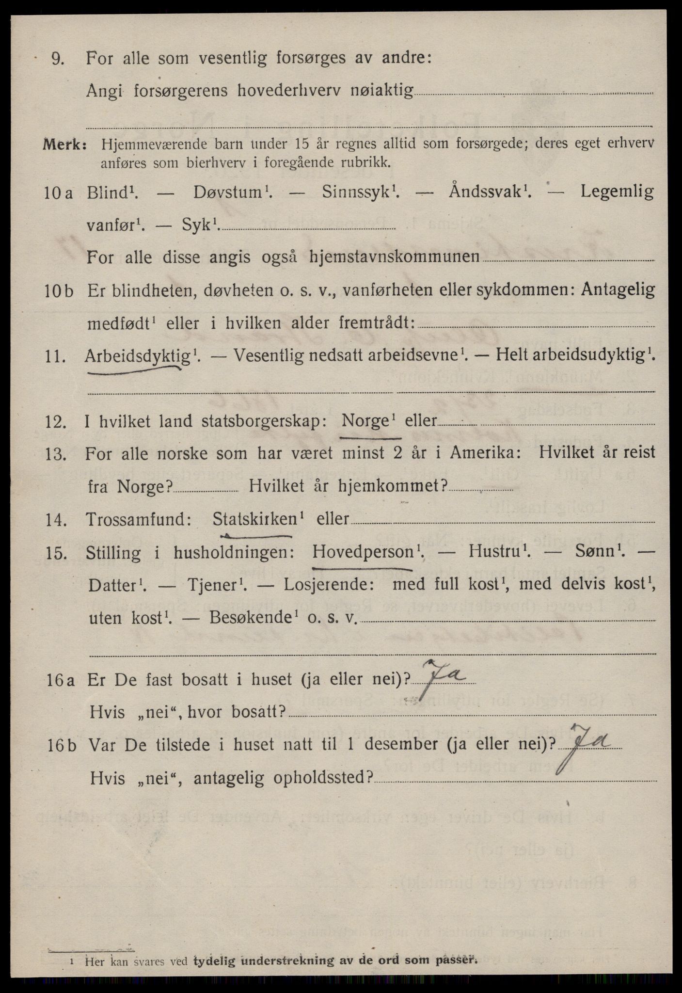 SAT, 1920 census for Kristiansund, 1920, p. 35894