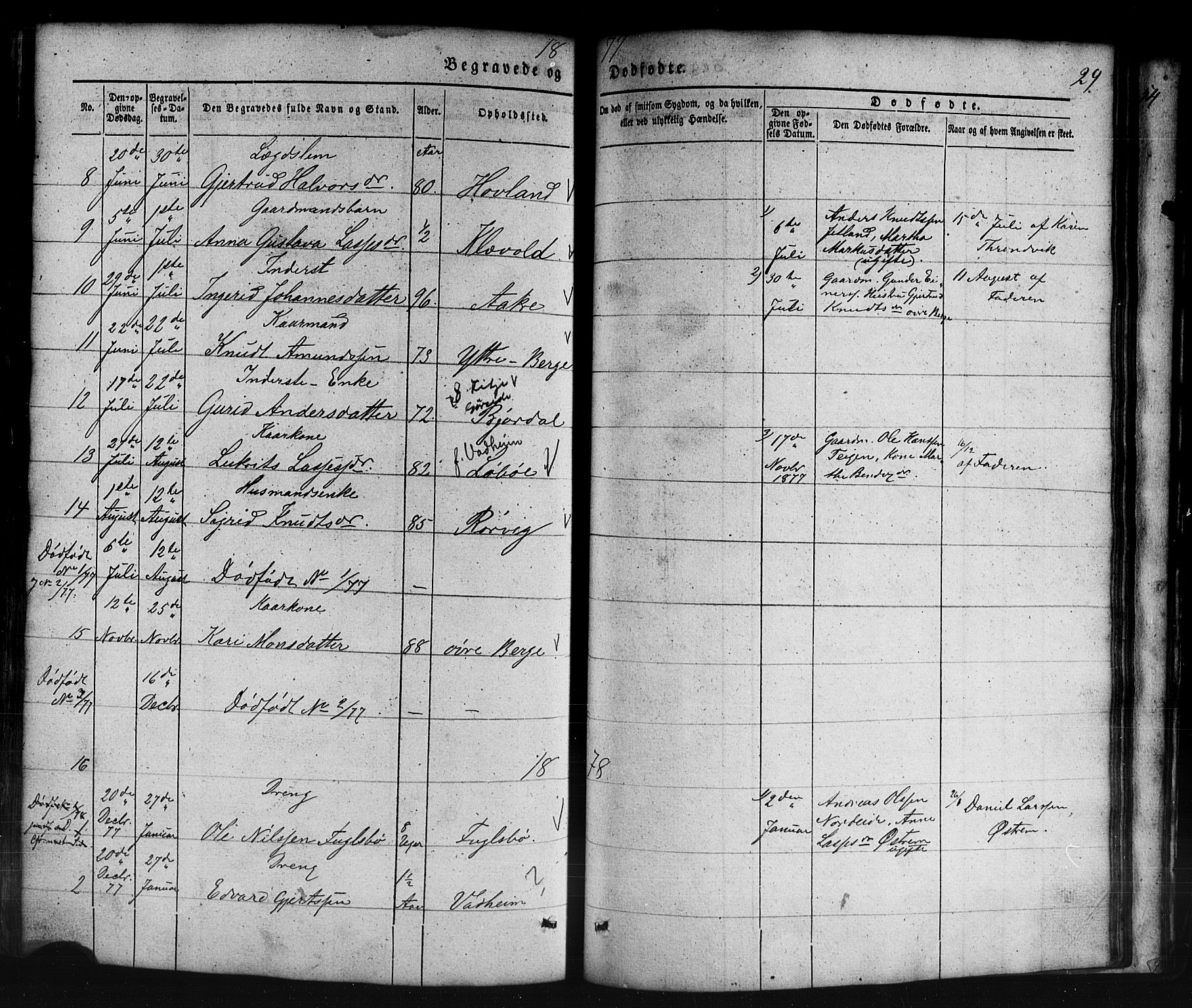 Lavik sokneprestembete, AV/SAB-A-80901: Parish register (copy) no. B 1, 1854-1881, p. 29