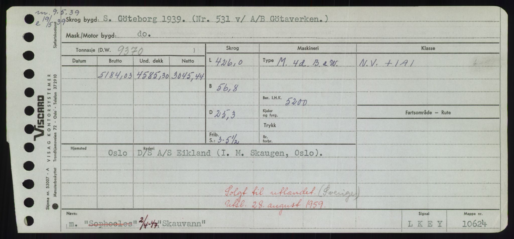 Sjøfartsdirektoratet med forløpere, Skipsmålingen, AV/RA-S-1627/H/Hd/L0034: Fartøy, Sk-Slå, p. 153