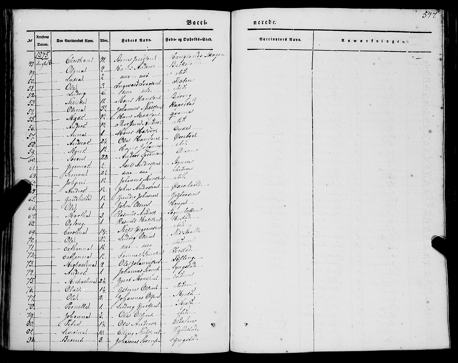 Gaular sokneprestembete, AV/SAB-A-80001/H/Haa: Parish register (official) no. A 4II, 1841-1859, p. 547