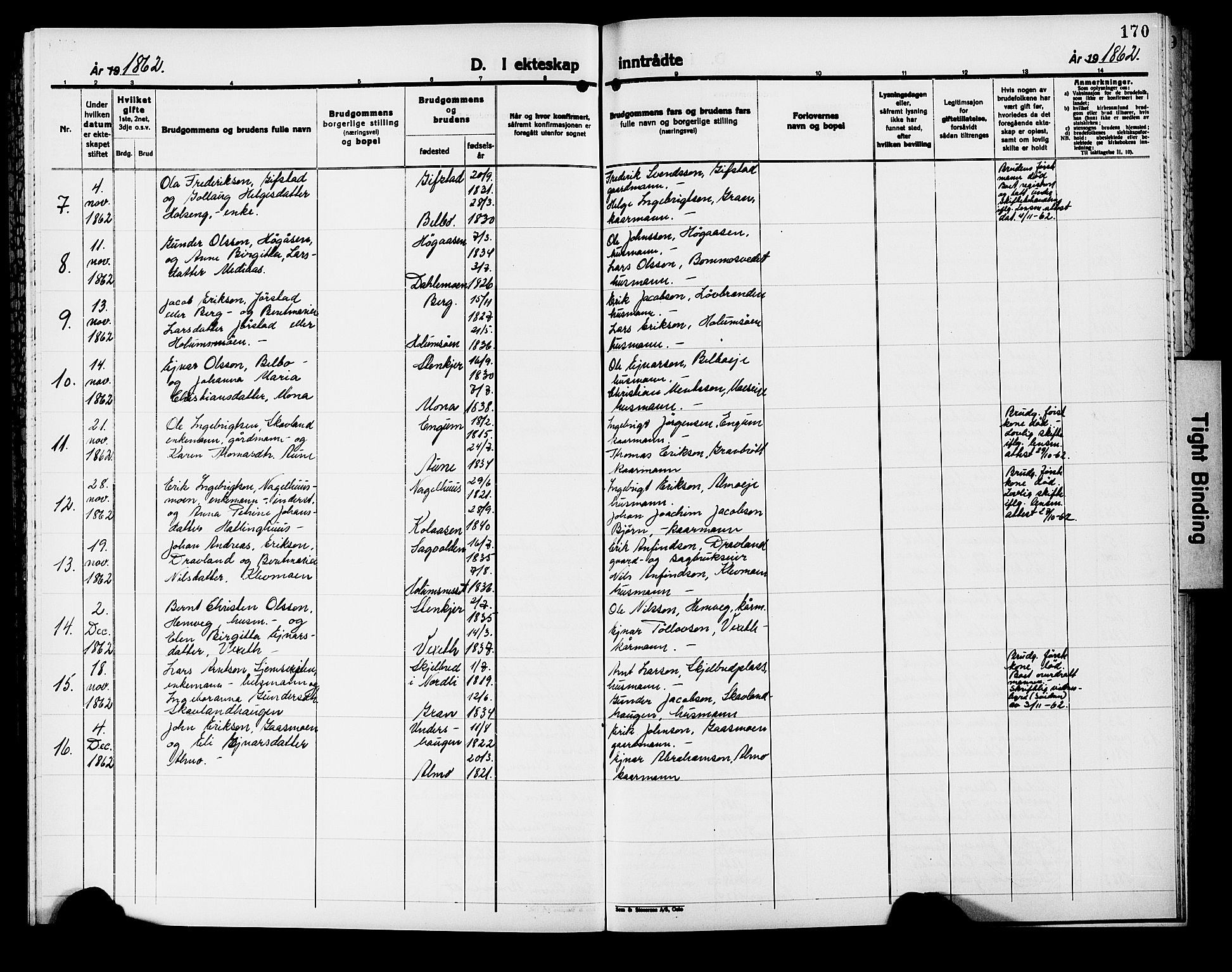 Ministerialprotokoller, klokkerbøker og fødselsregistre - Nord-Trøndelag, AV/SAT-A-1458/749/L0485: Parish register (official) no. 749D01, 1857-1872, p. 170