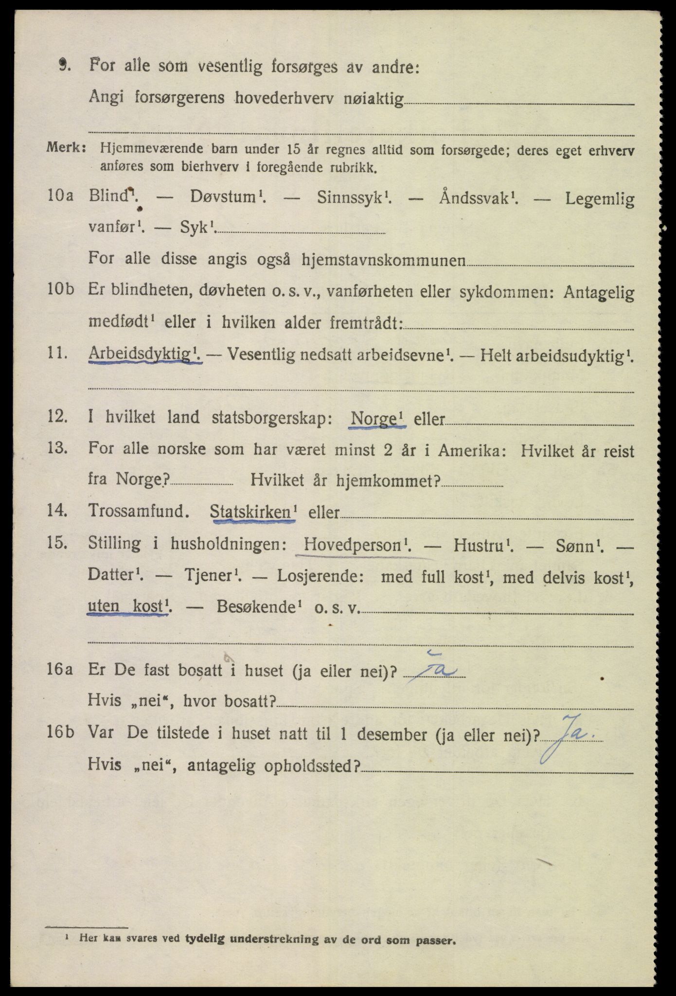 SAK, 1920 census for Spind, 1920, p. 1644