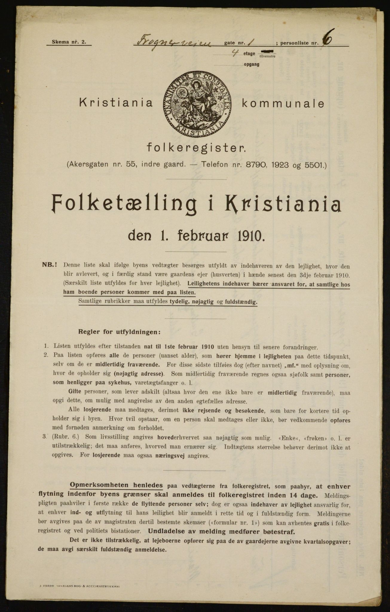 OBA, Municipal Census 1910 for Kristiania, 1910, p. 25359