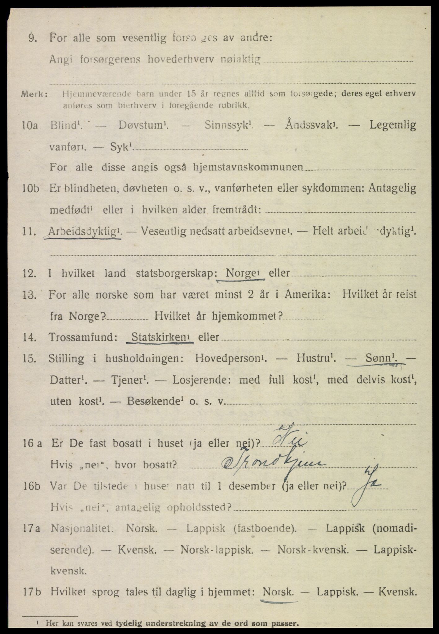 SAT, 1920 census for Lånke, 1920, p. 1759