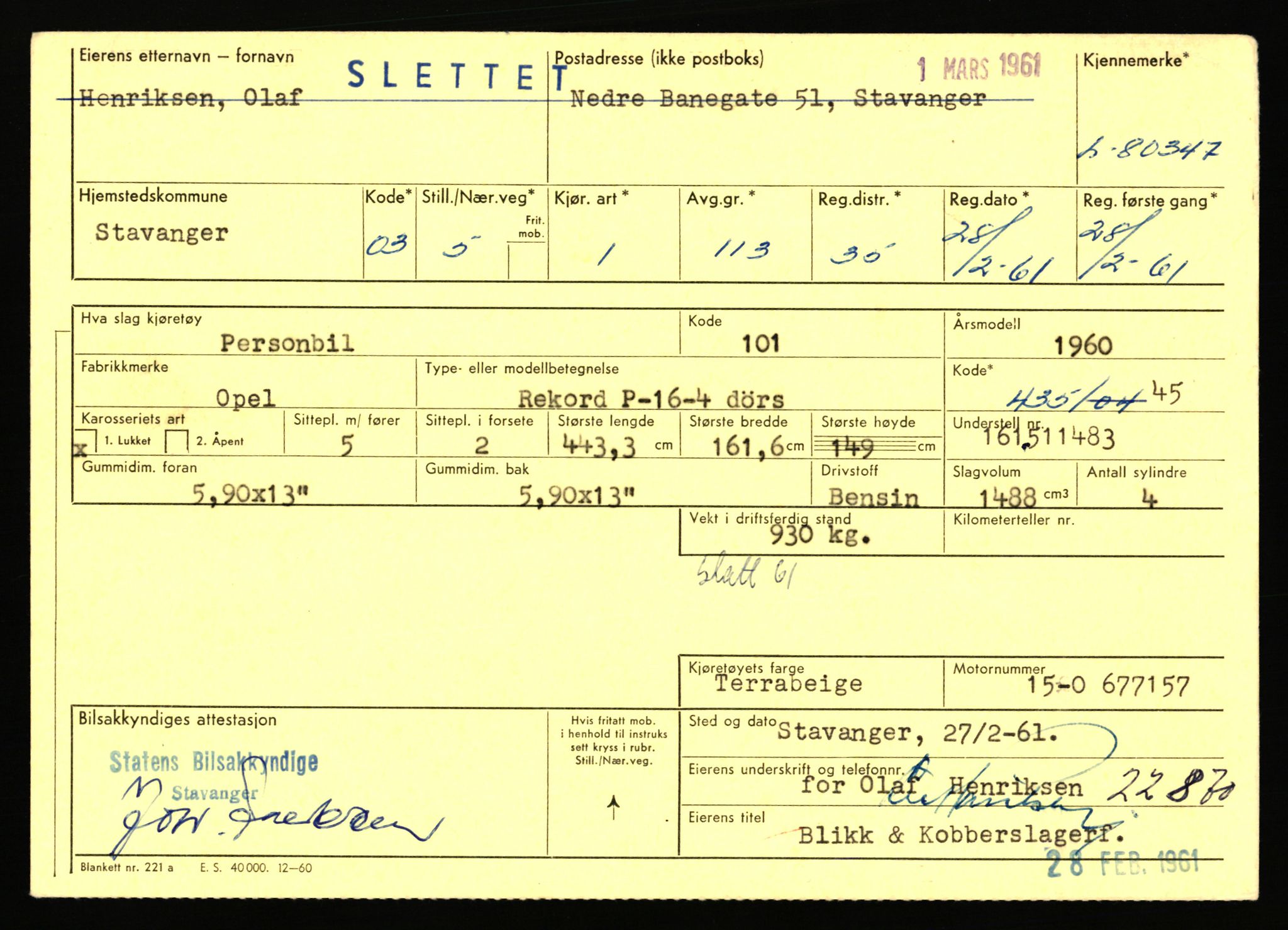 Stavanger trafikkstasjon, AV/SAST-A-101942/0/F/L0070: L-78800 - L-80499, 1930-1971, p. 2378