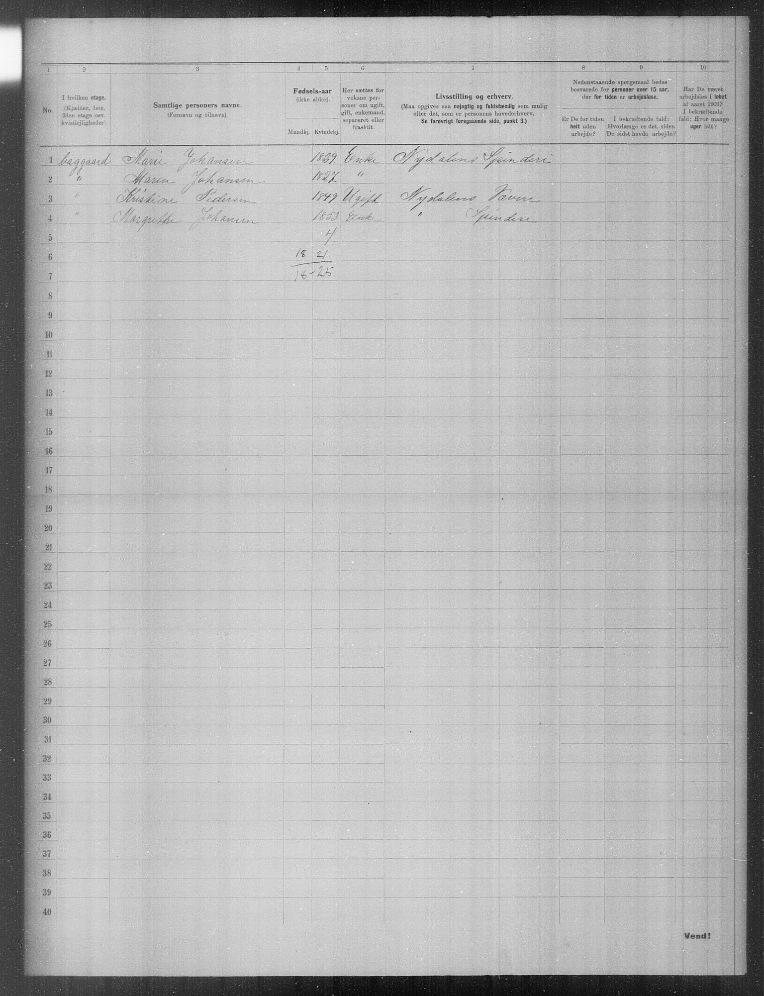 OBA, Municipal Census 1903 for Kristiania, 1903, p. 17361