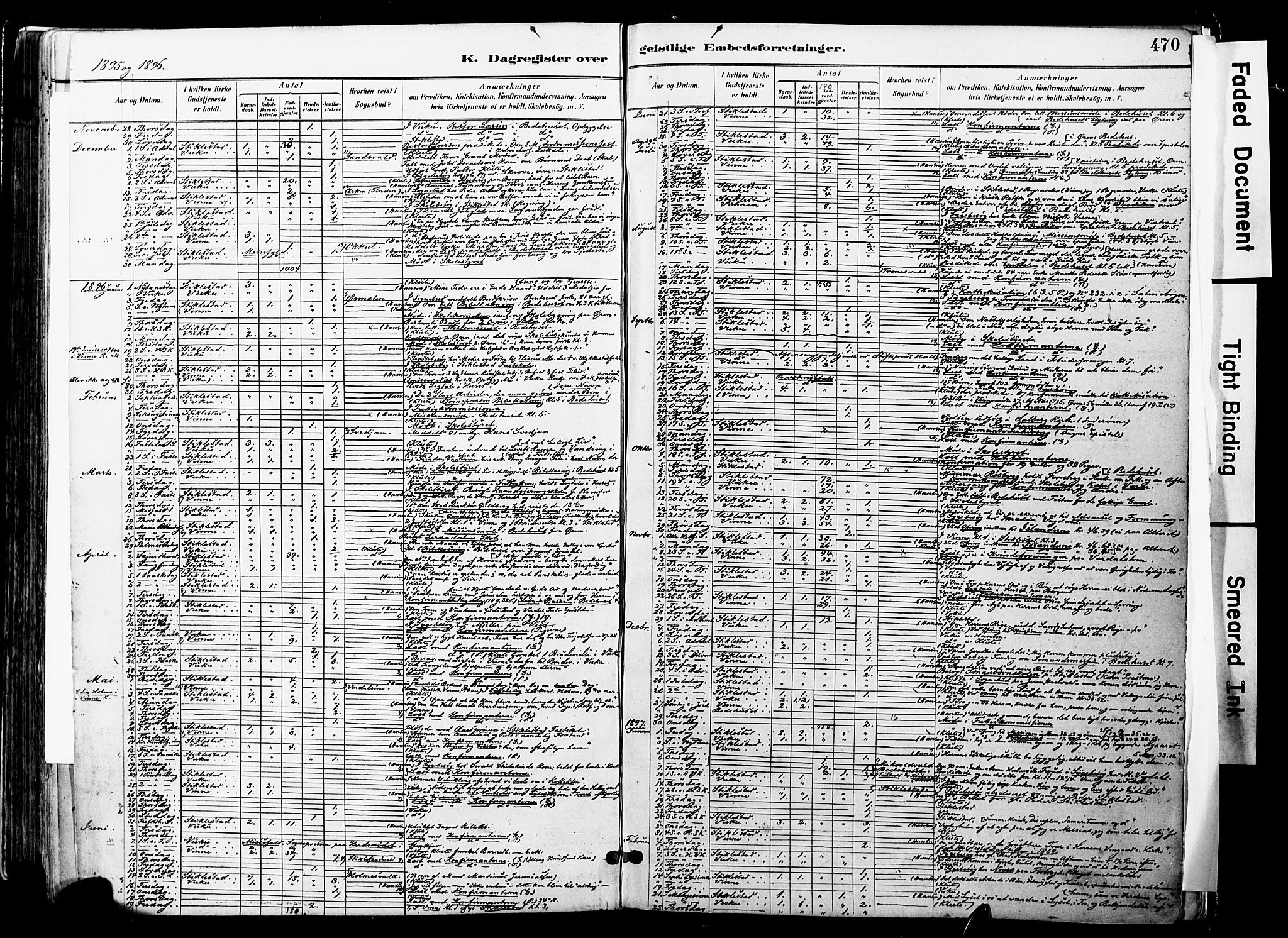 Ministerialprotokoller, klokkerbøker og fødselsregistre - Nord-Trøndelag, AV/SAT-A-1458/723/L0244: Parish register (official) no. 723A13, 1881-1899, p. 470