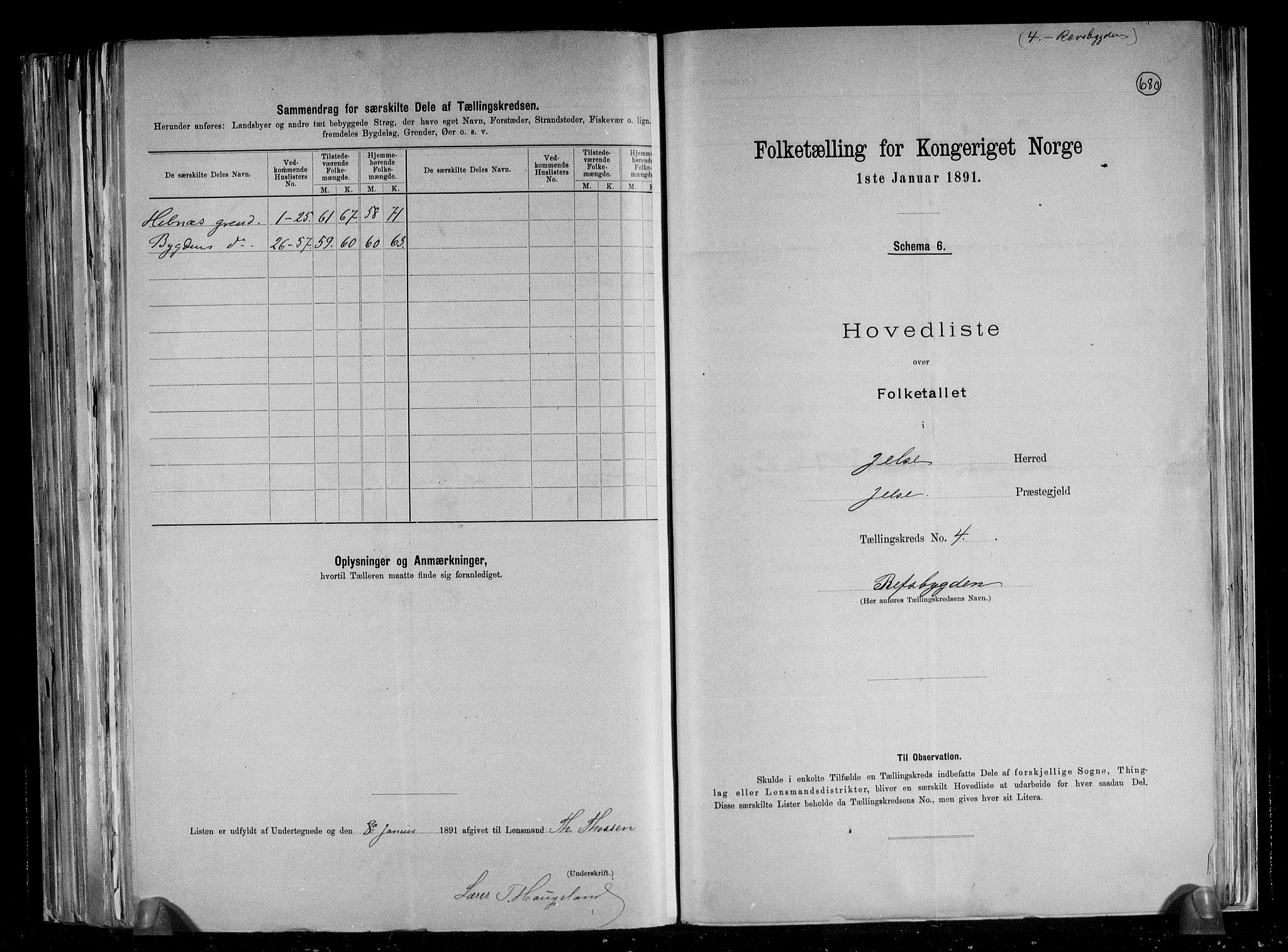 RA, 1891 census for 1138 Jelsa, 1891, p. 11