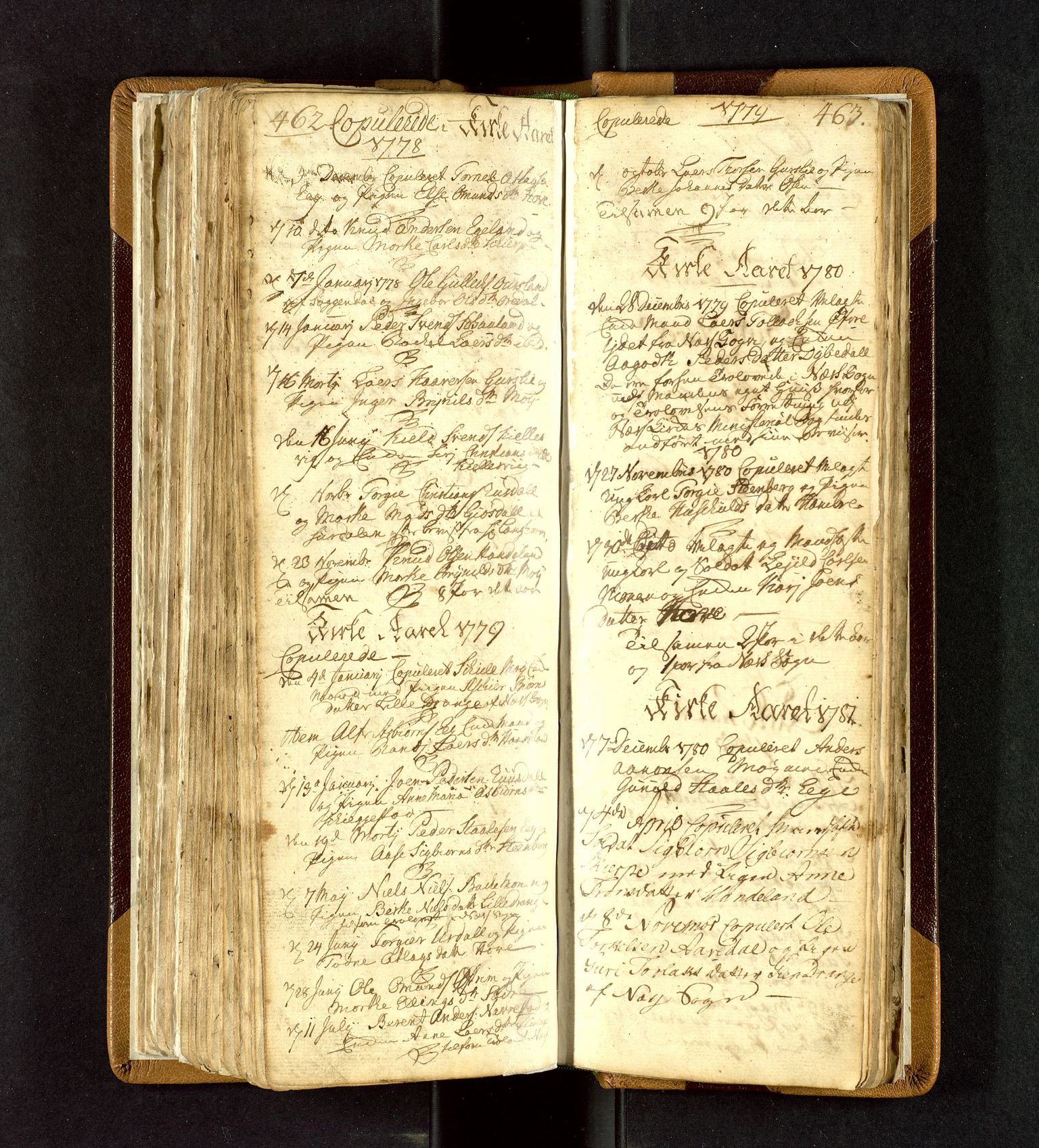 Lund sokneprestkontor, SAST/A-101809/S06/L0003: Parish register (official) no. A 3, 1761-1801, p. 462-463