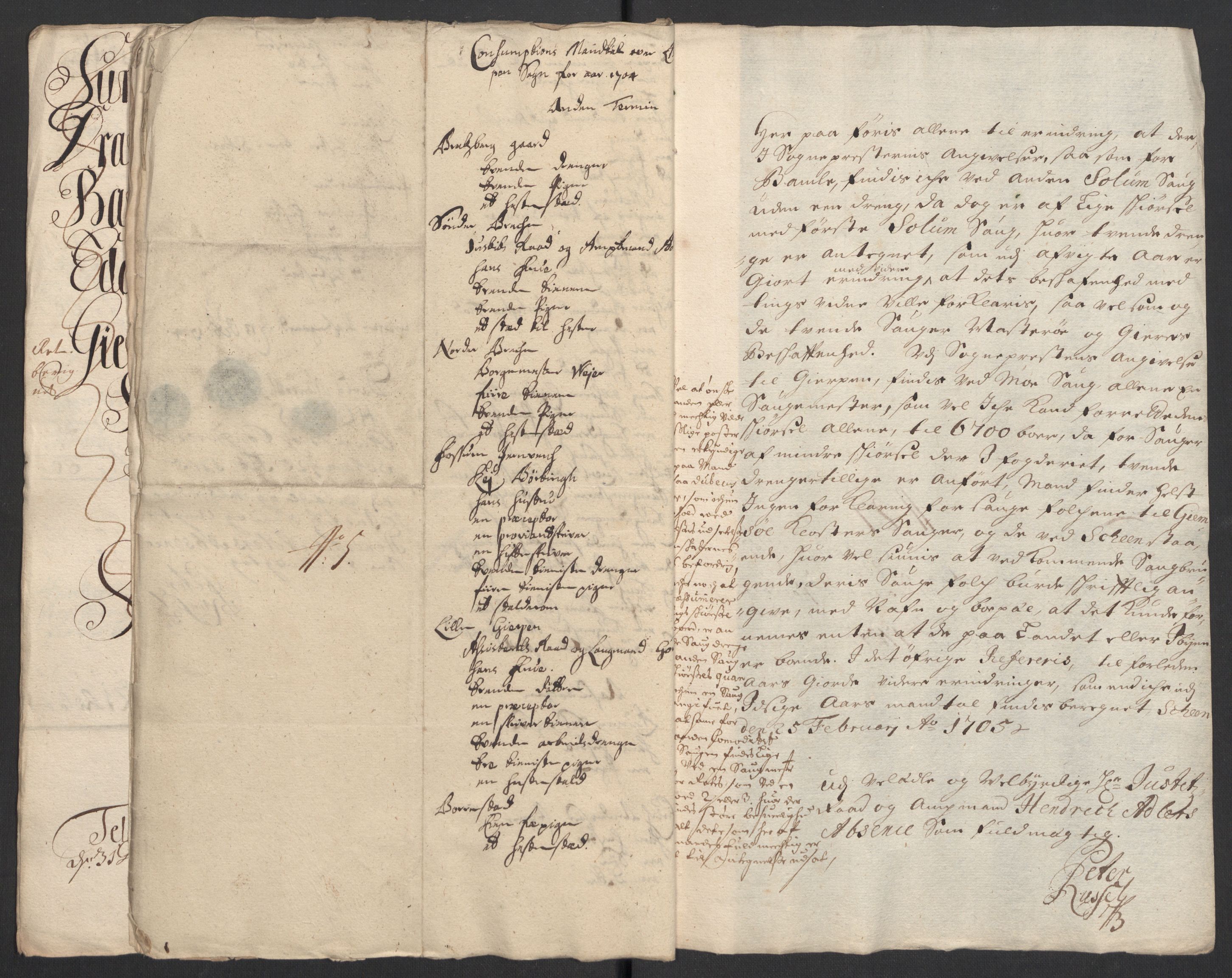 Rentekammeret inntil 1814, Reviderte regnskaper, Fogderegnskap, AV/RA-EA-4092/R36/L2112: Fogderegnskap Øvre og Nedre Telemark og Bamble, 1704, p. 204