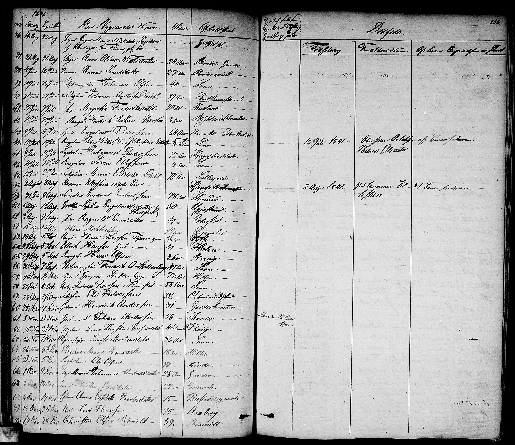 Vestby prestekontor Kirkebøker, SAO/A-10893/F/Fa/L0006: Parish register (official) no. I 6, 1827-1849, p. 252