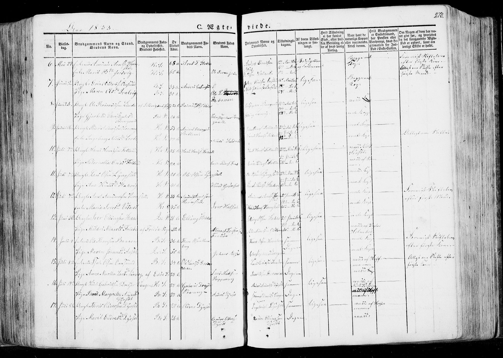 Ministerialprotokoller, klokkerbøker og fødselsregistre - Møre og Romsdal, AV/SAT-A-1454/568/L0803: Parish register (official) no. 568A10, 1830-1853, p. 270