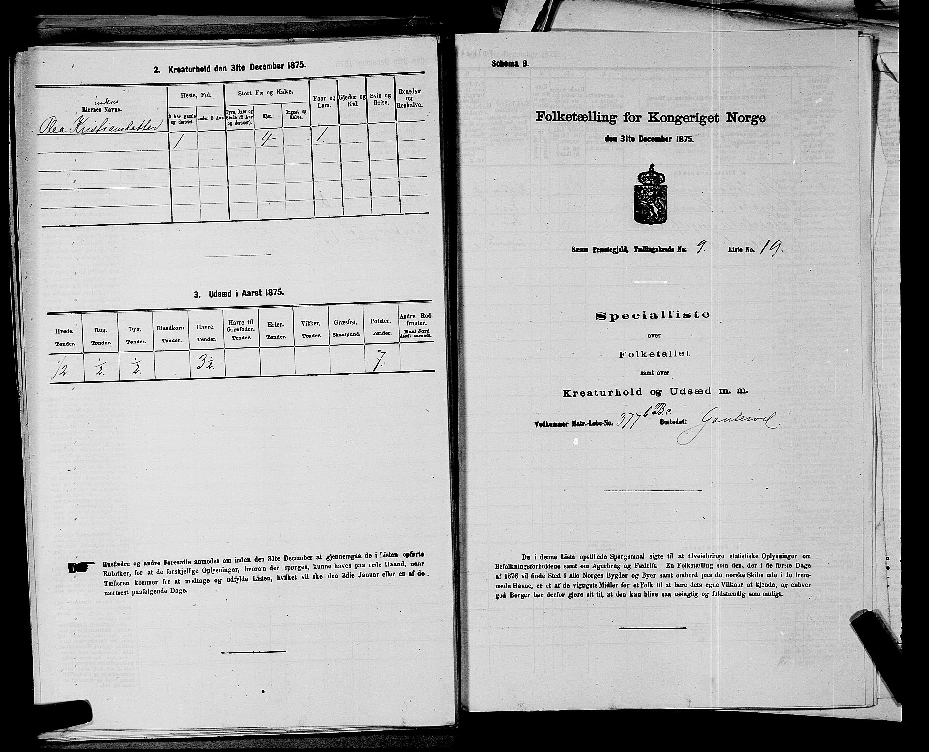 SAKO, 1875 census for 0721P Sem, 1875, p. 1730