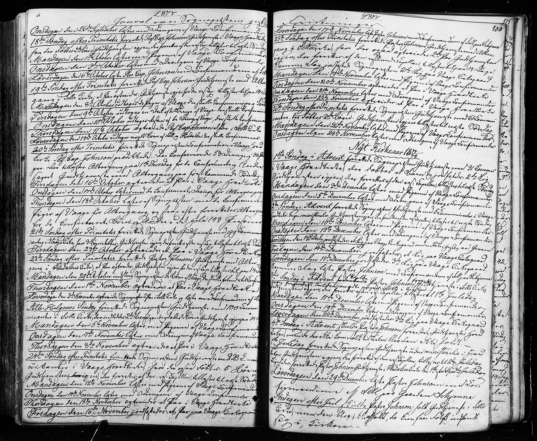 Vågå prestekontor, AV/SAH-PREST-076/H/Ha/Haa/L0007: Parish register (official) no. 7 /1, 1872-1886, p. 506