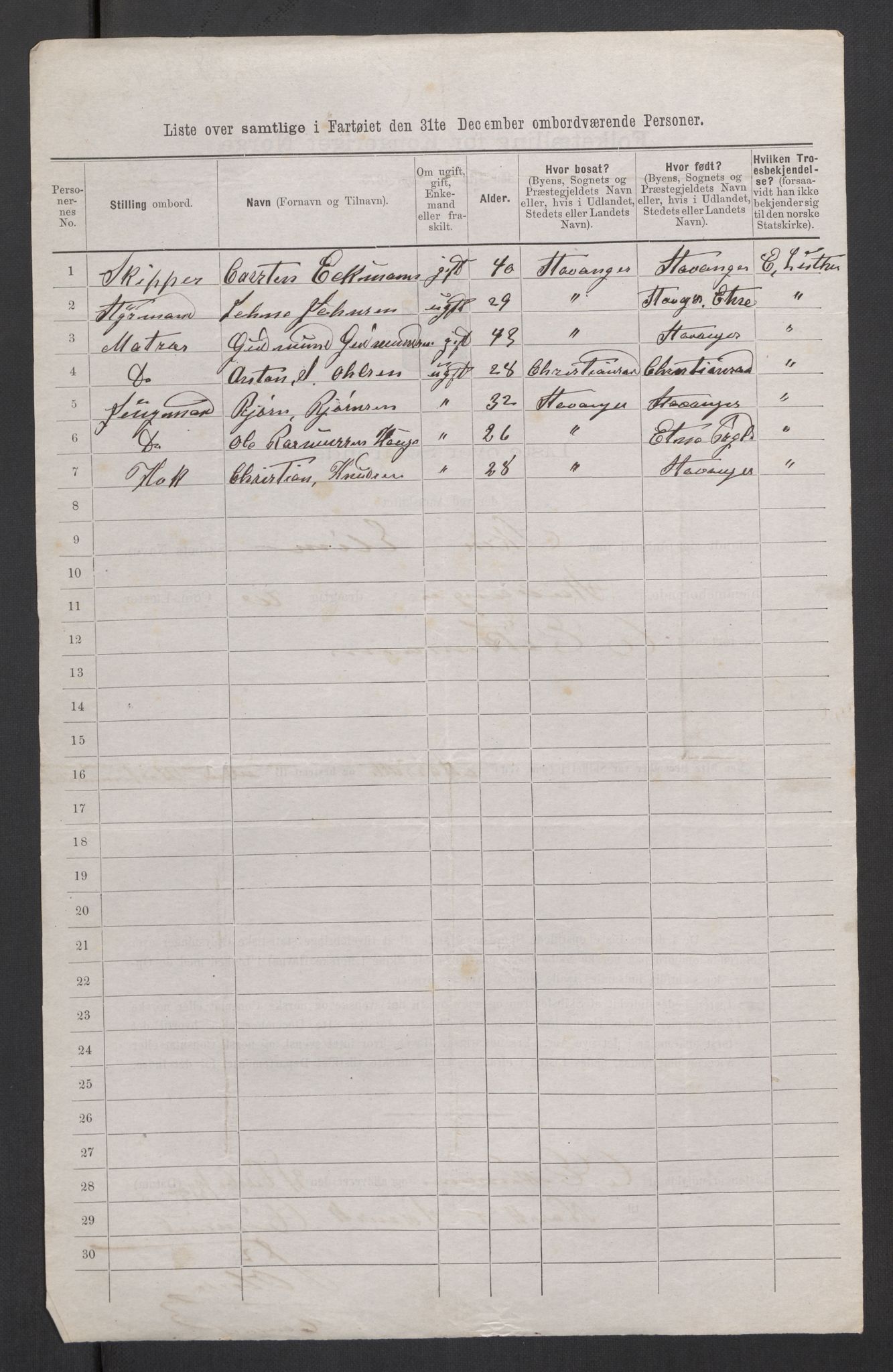 RA, 1875 census, lists of crew on ships: Ships in ports abroad, 1875, p. 421