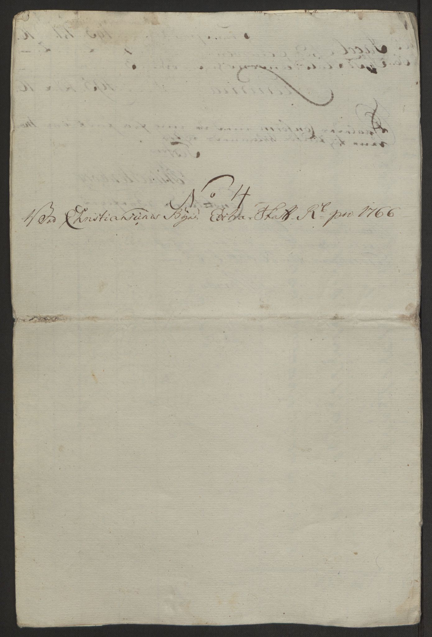 Rentekammeret inntil 1814, Reviderte regnskaper, Byregnskaper, AV/RA-EA-4066/R/Rr/L0495/0004: [R1] Kontribusjonsregnskap / Ekstraskatt, 1762-1772, p. 102