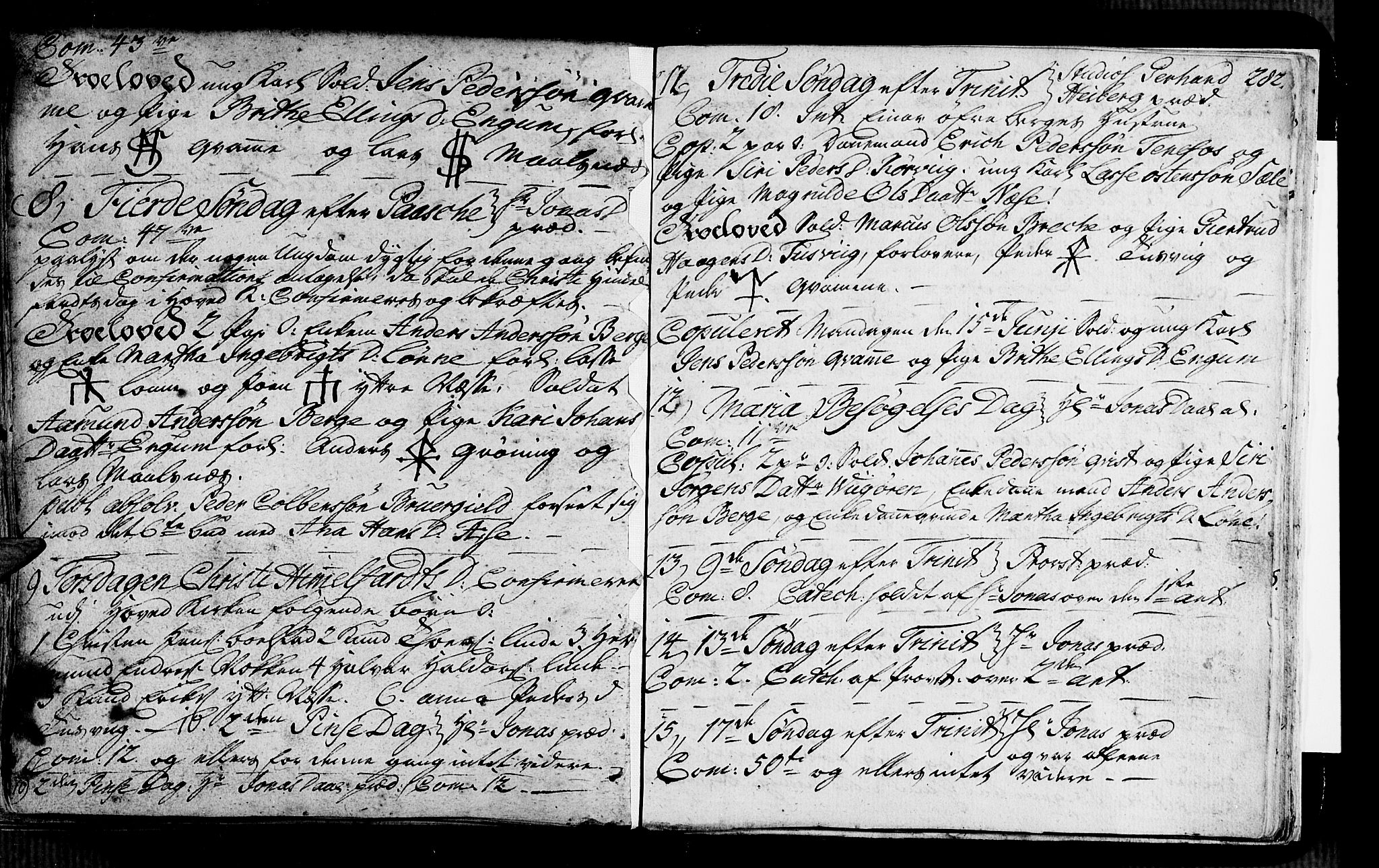 Vik sokneprestembete, AV/SAB-A-81501/H/Haa/Haaa/L0002: Parish register (official) no. A 2 / 4, 1740-1754, p. 282