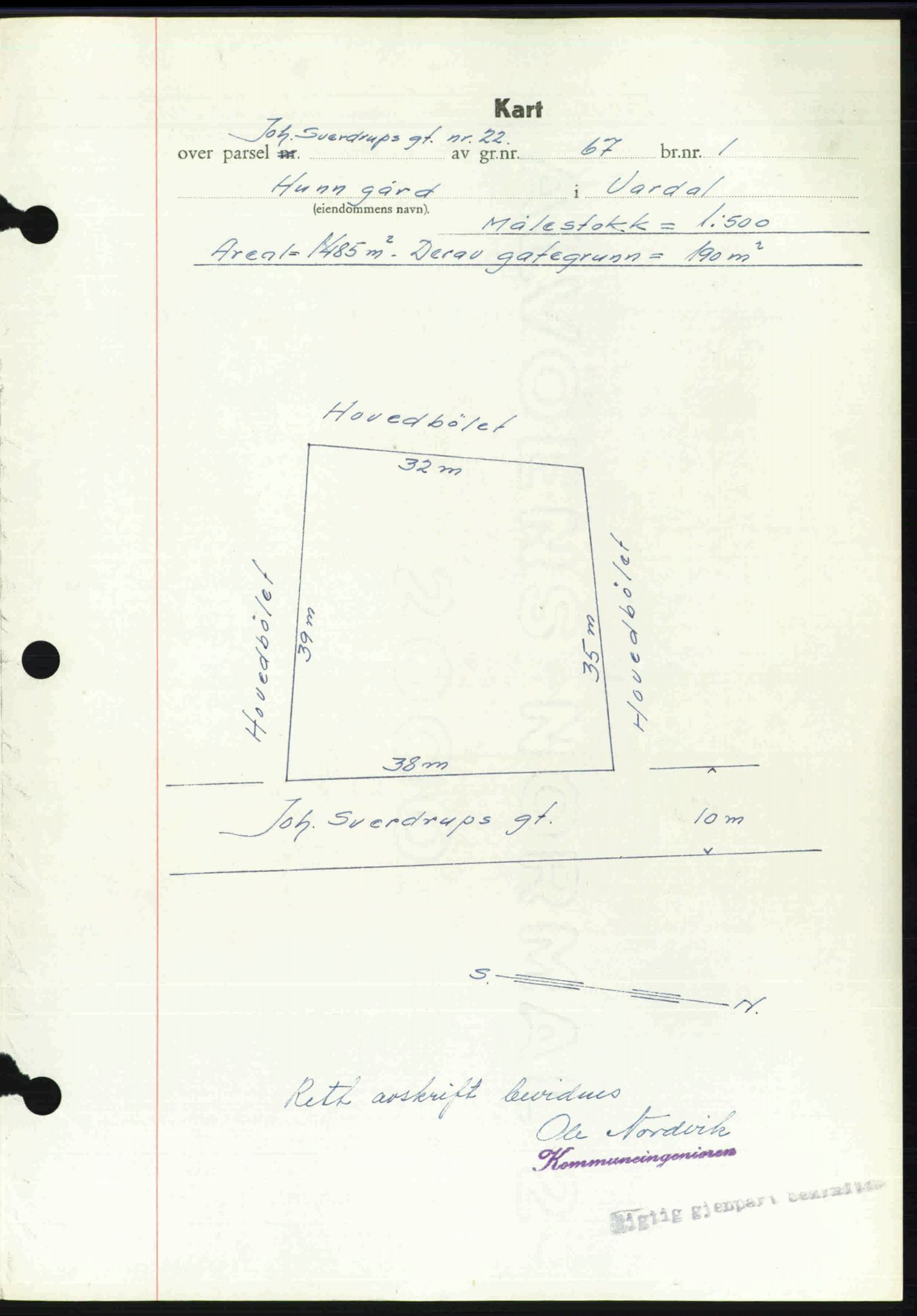 Toten tingrett, SAH/TING-006/H/Hb/Hbc/L0020: Mortgage book no. Hbc-20, 1948-1948, Diary no: : 2555/1948