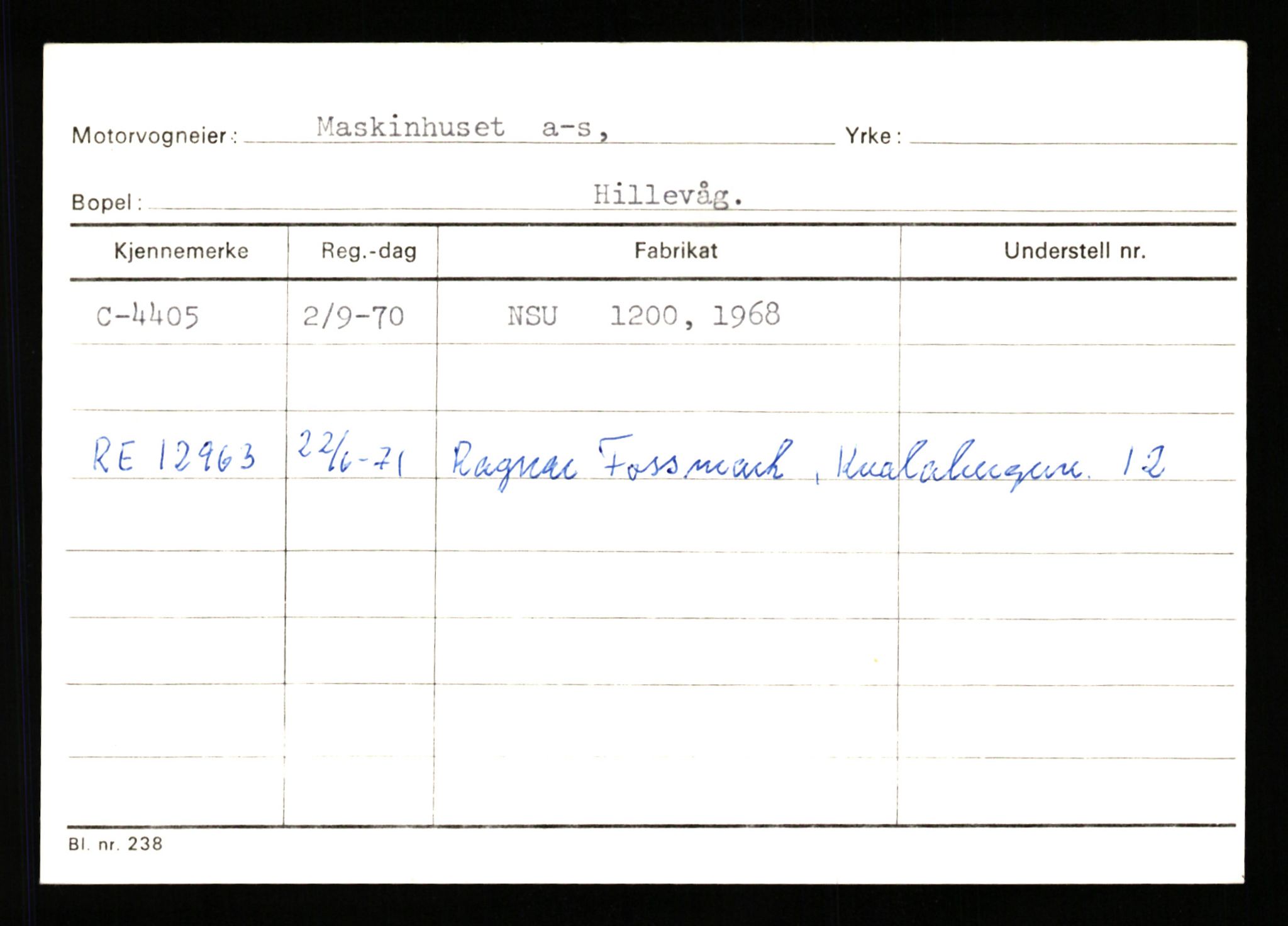 Stavanger trafikkstasjon, AV/SAST-A-101942/0/G/L0001: Registreringsnummer: 0 - 5782, 1930-1971, p. 2699