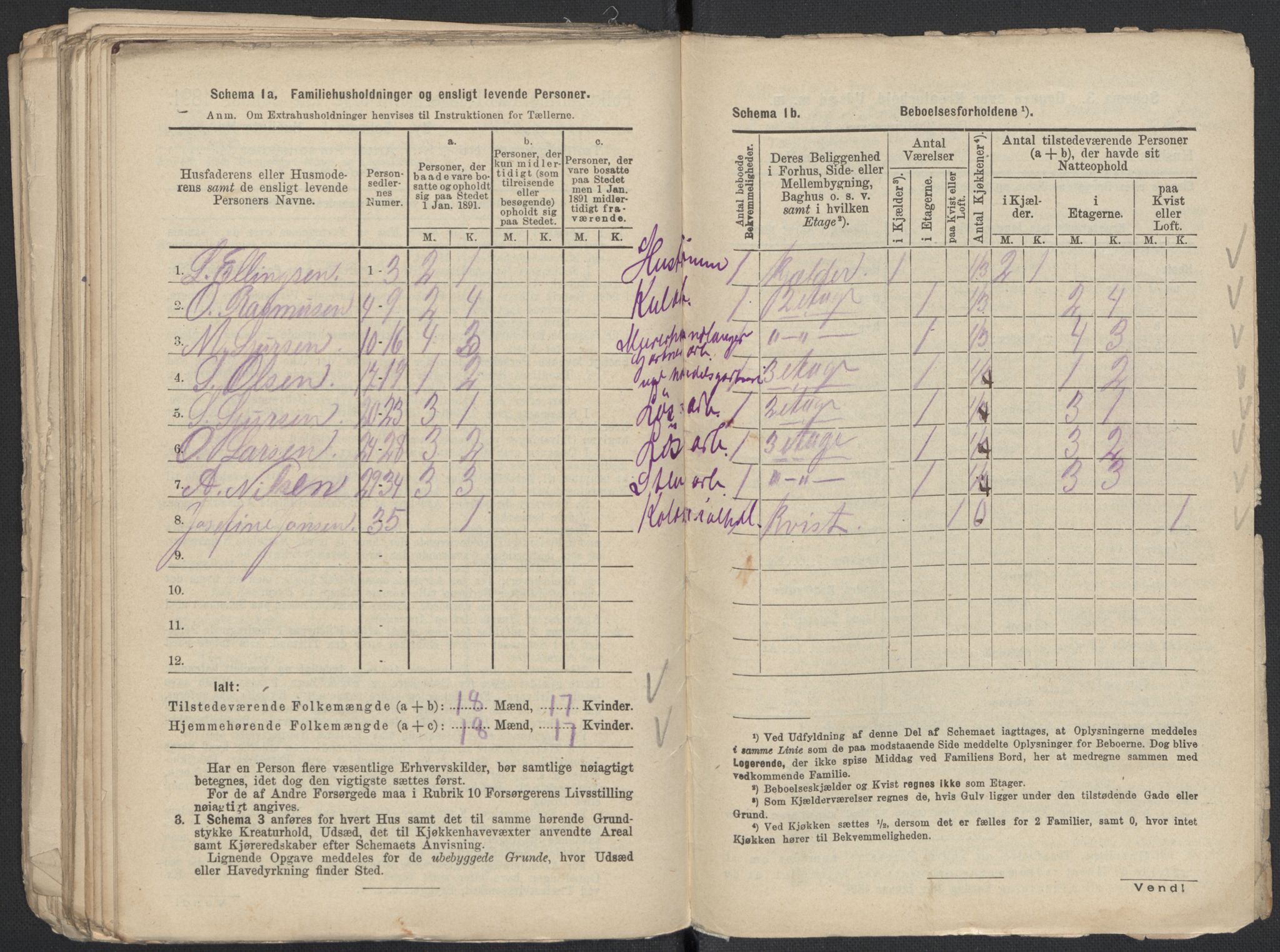 RA, 1891 Census for 1301 Bergen, 1891, p. 7795