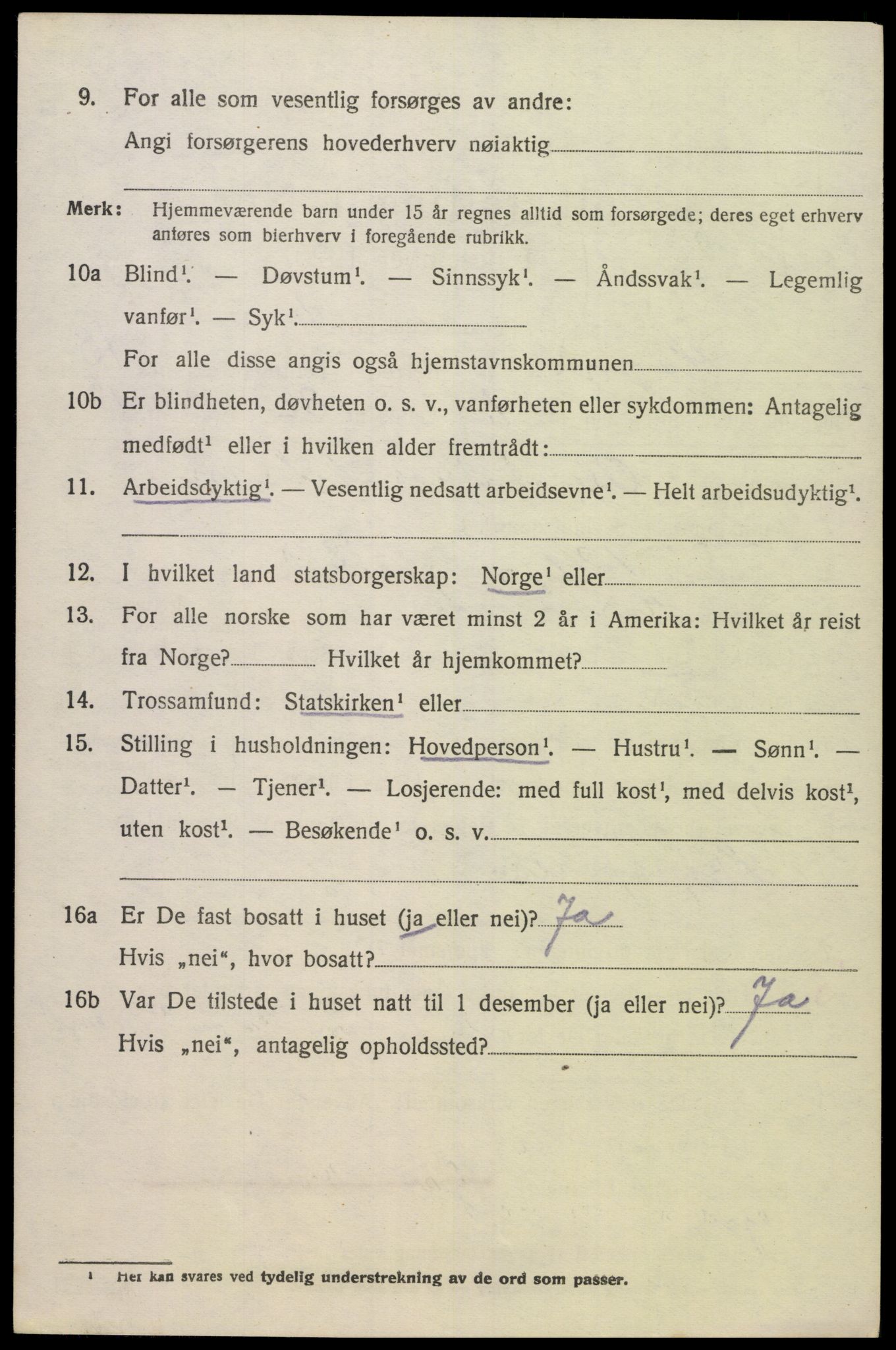 SAK, 1920 census for Søgne, 1920, p. 6412