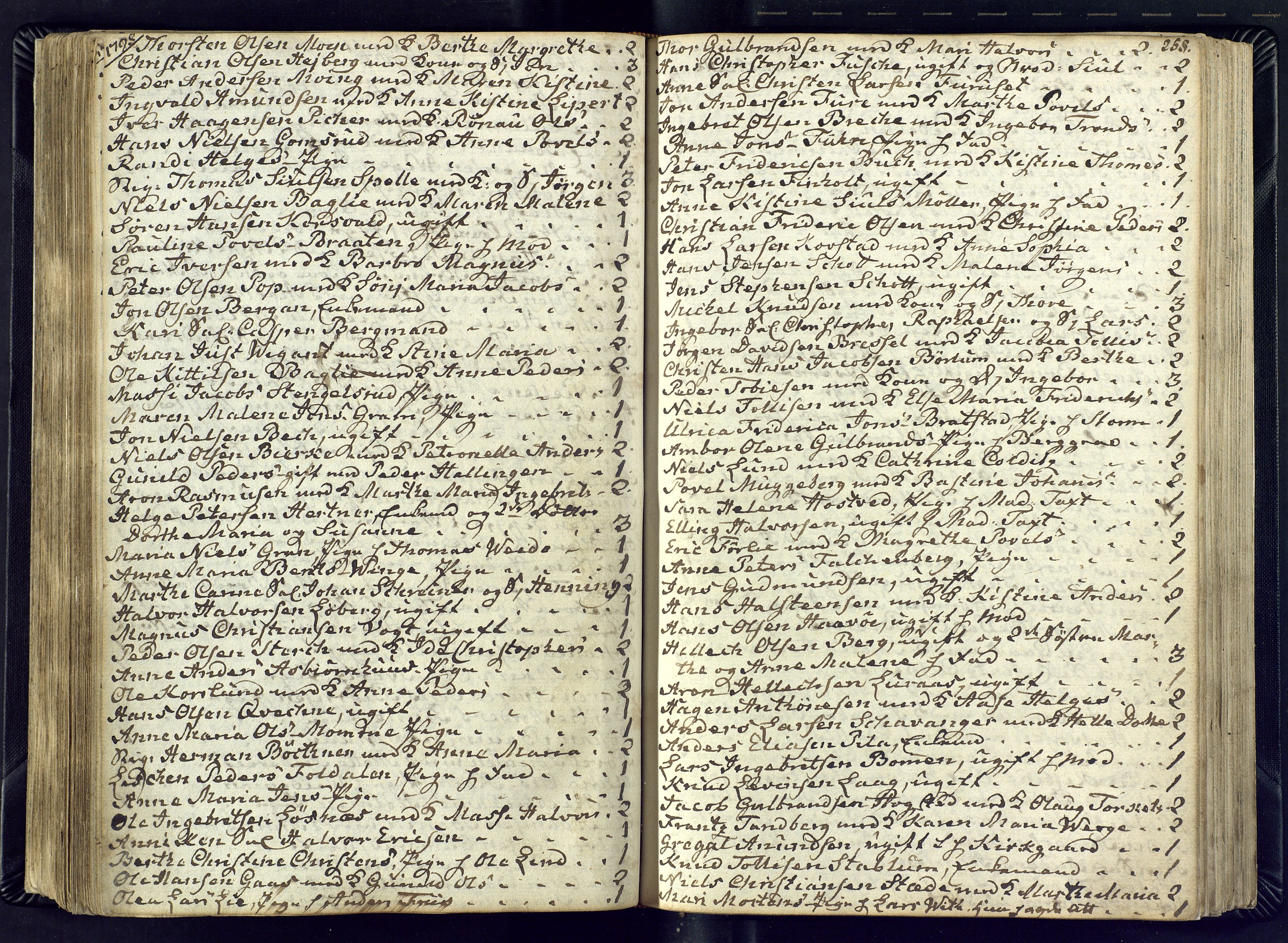 Kongsberg kirkebøker, AV/SAKO-A-22/M/Ma/L0012: Communicants register no. 12, 1794-1800, p. 258