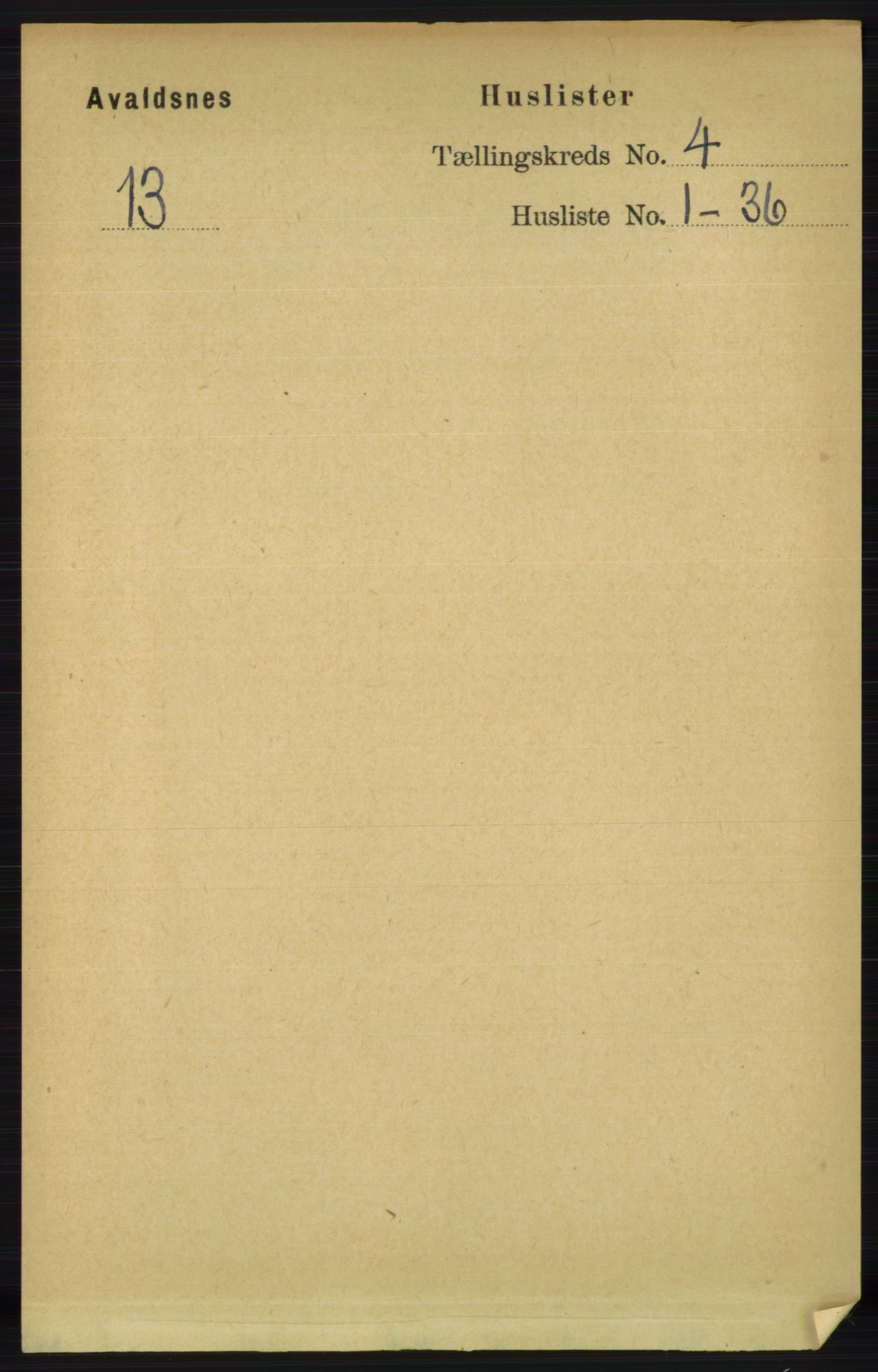 RA, 1891 census for 1147 Avaldsnes, 1891, p. 2785