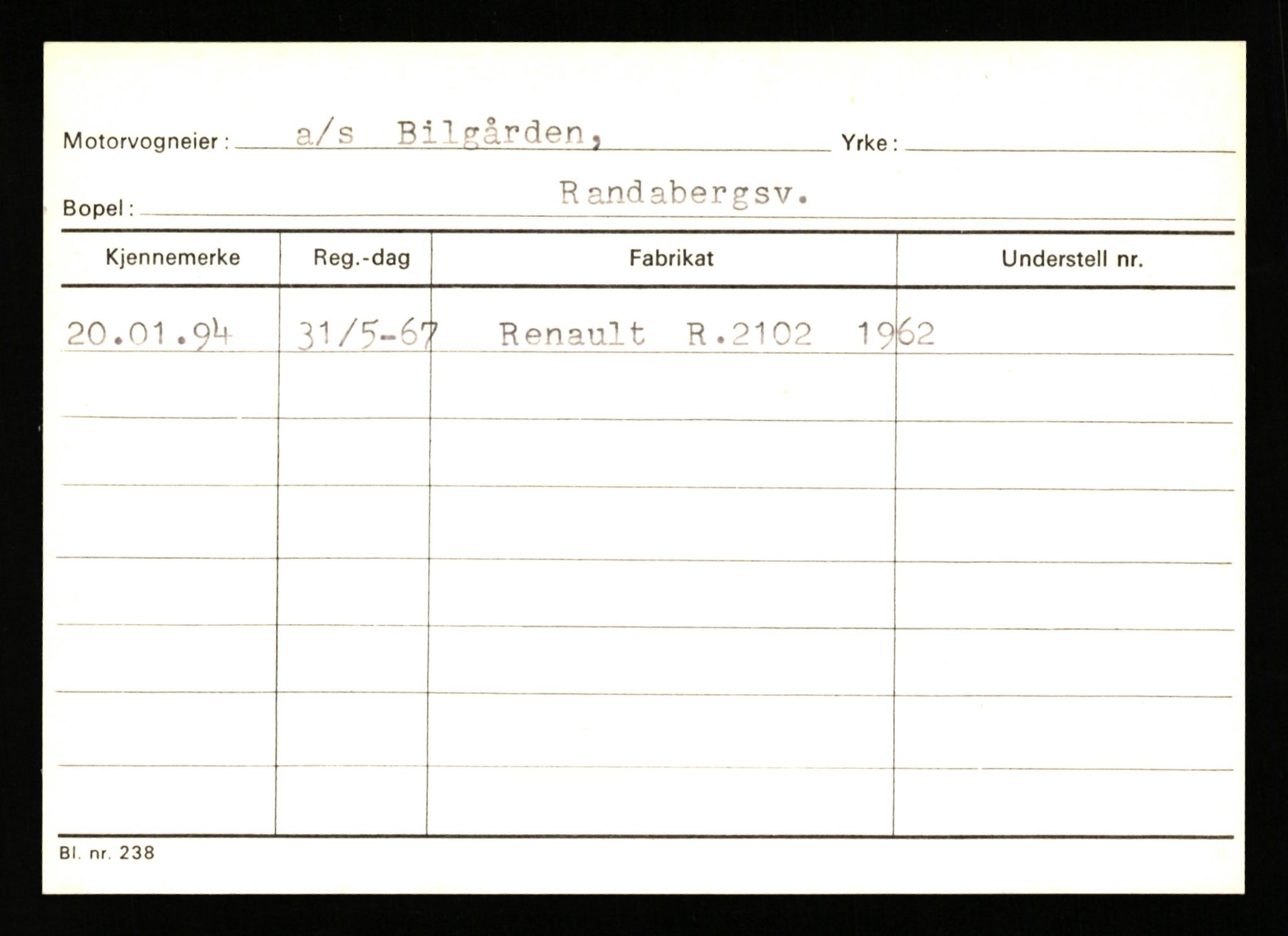 Stavanger trafikkstasjon, AV/SAST-A-101942/0/G/L0010: Registreringsnummer: 130000 - 239953, 1930-1971, p. 2283