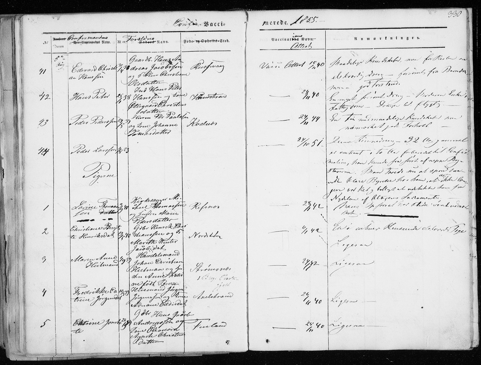 Tranøy sokneprestkontor, AV/SATØ-S-1313/I/Ia/Iaa/L0006kirke: Parish register (official) no. 6, 1844-1855, p. 330