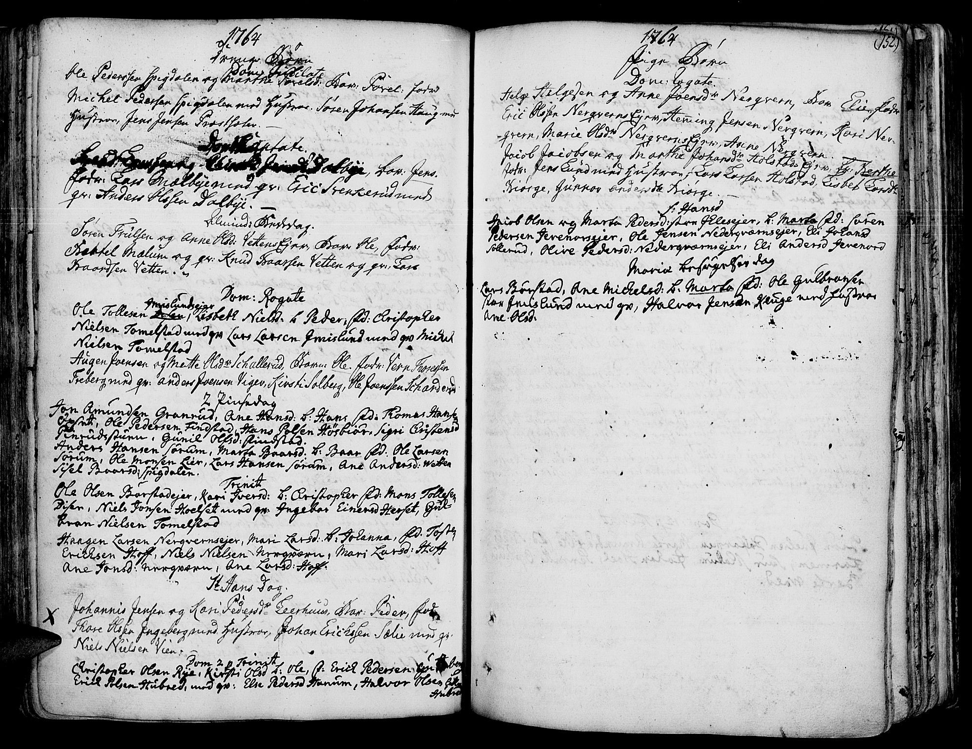 Vang prestekontor, Hedmark, AV/SAH-PREST-008/H/Ha/Haa/L0003: Parish register (official) no. 3, 1734-1809, p. 152