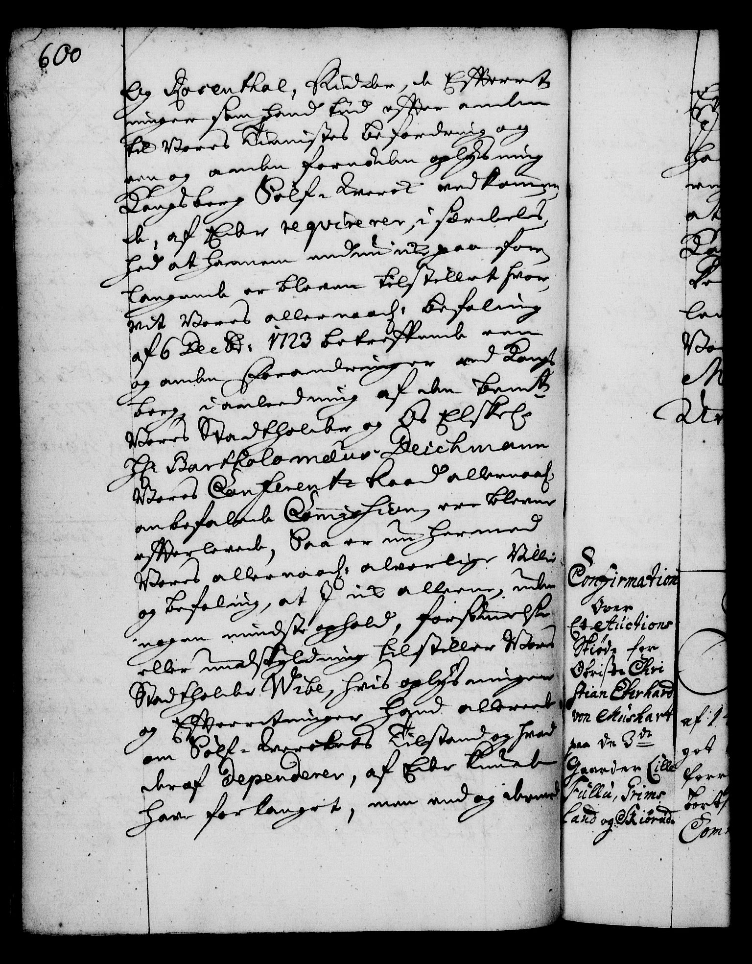 Rentekammeret, Kammerkanselliet, RA/EA-3111/G/Gg/Gga/L0002: Norsk ekspedisjonsprotokoll med register (merket RK 53.2), 1723-1727, p. 600