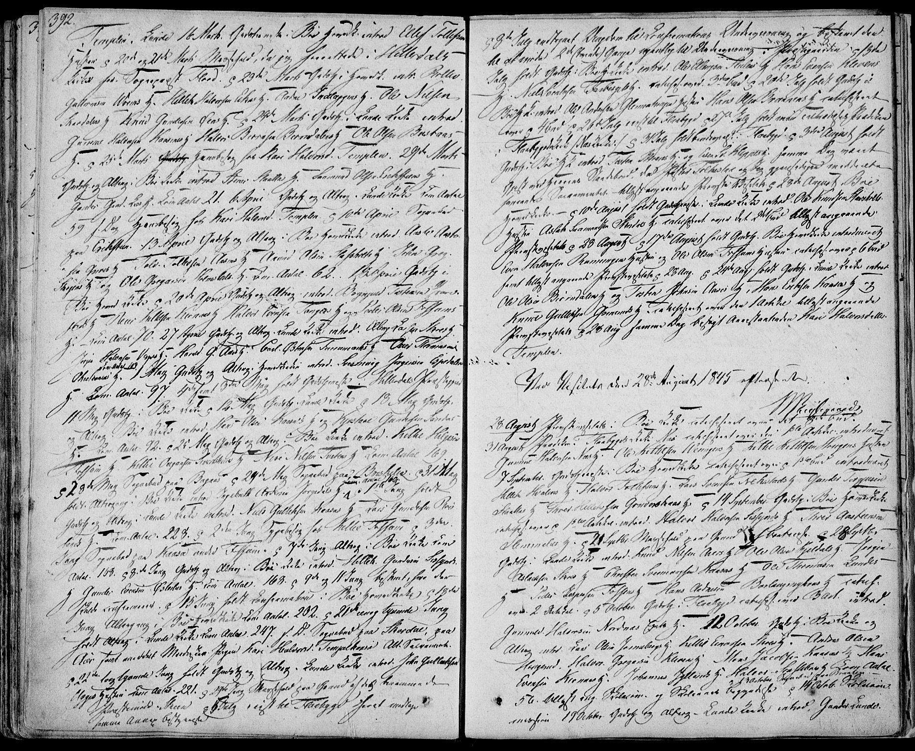 Bø kirkebøker, AV/SAKO-A-257/F/Fa/L0007: Parish register (official) no. 7, 1831-1848, p. 392