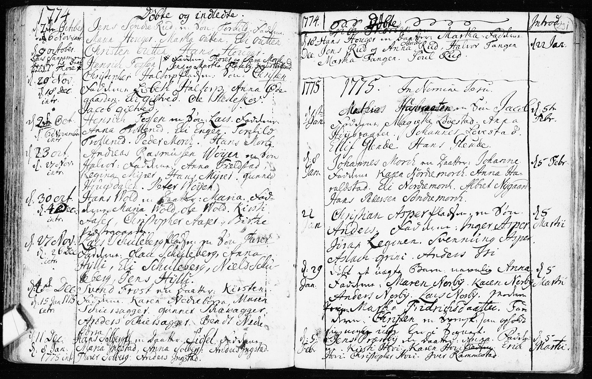 Spydeberg prestekontor Kirkebøker, SAO/A-10924/F/Fa/L0002: Parish register (official) no. I 2, 1739-1780, p. 231
