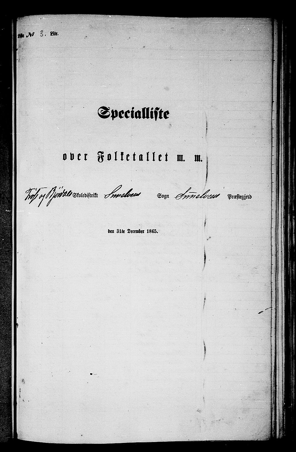 RA, 1865 census for Sunnylven, 1865, p. 32
